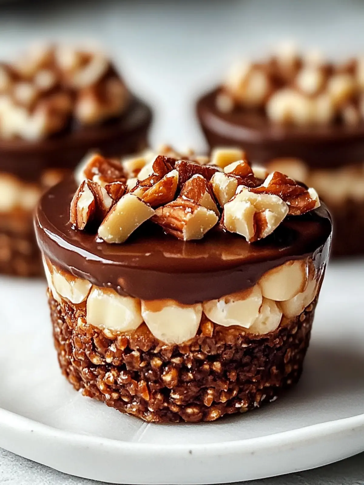 Schokoladen-Erdnussbutter-Reis-Krispie-Becher in 10 Minuten 2 Schokoladen-Erdnussbutter-Reis-Krispie-Becher