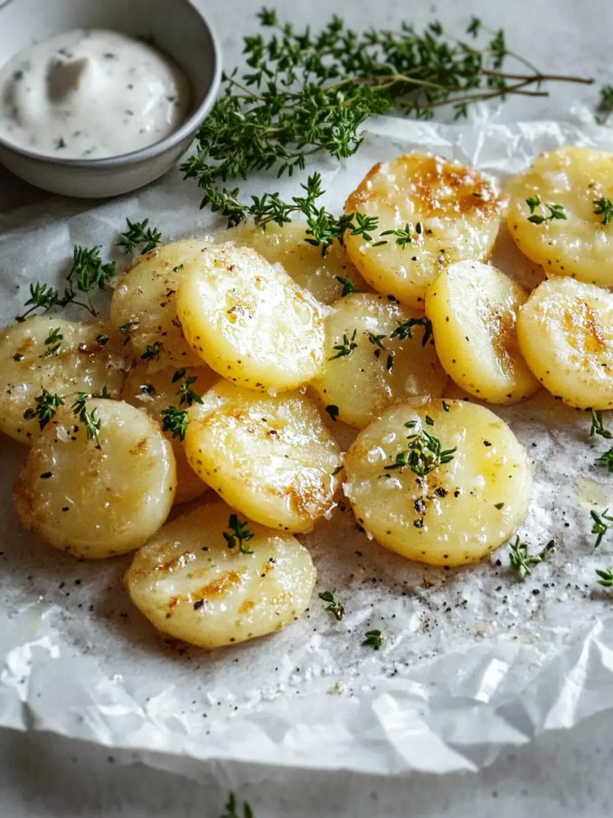 Crispy Kartoffelmedaillons mit Knoblauch für jeden Anlass 2 Kartoffelmedaillons mit Knoblauch