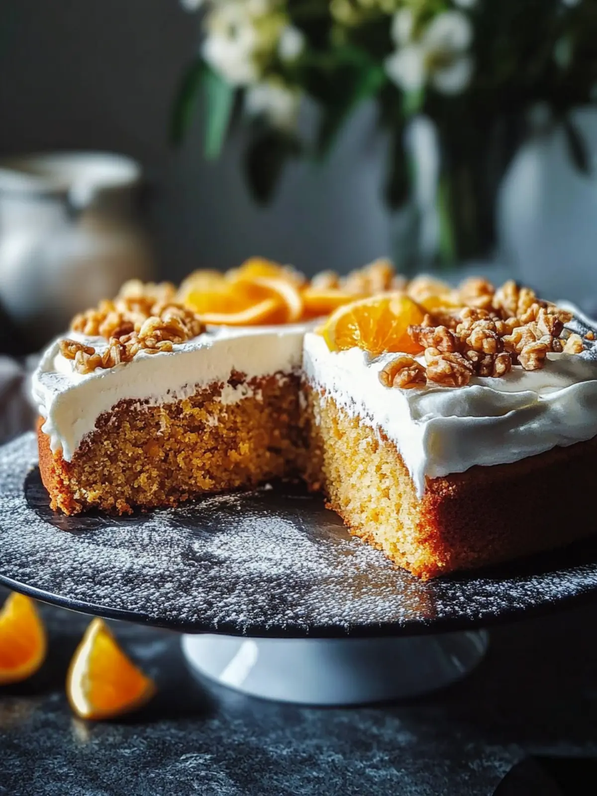 Saftiger Karottenkuchen mit Nüssen für ein gemütliches Zuhause 3 Karottenkuchen mit Nüssen