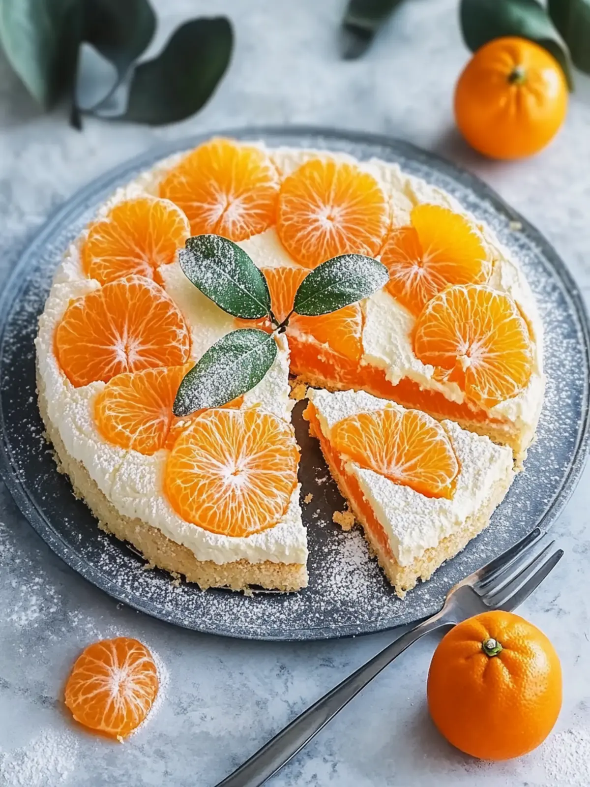 Sauerrahmkuchen mit Mandarinen aus der Blechform – Fruchtiger Genuss 5 Sauerrahmkuchen mit Mandarinen aus der Blechform