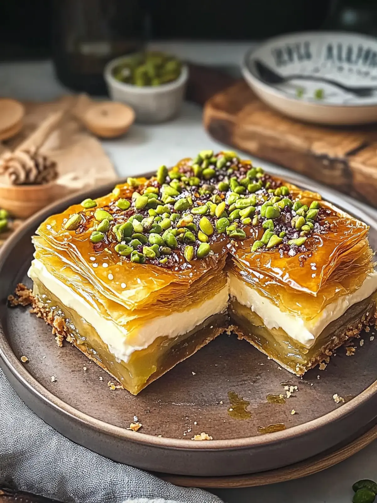 Baklava Käsekuchen: Die süßeste Fusion für Naschkatzen 4 Baklava Käsekuchen