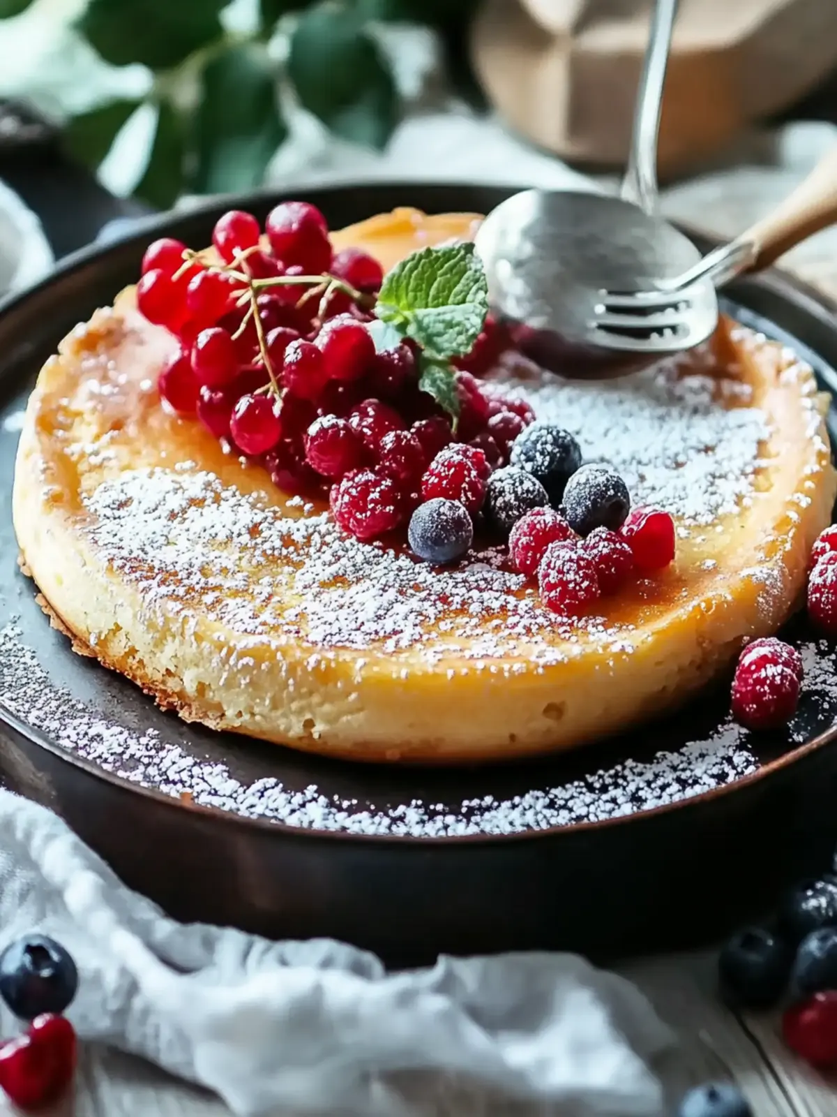 Deutsche Ofenpfannkuchen mit Truthahn Speck und Beeren Genuss 3 Deutsche Ofenpfannkuchen mit Truthahn Speck und Beeren