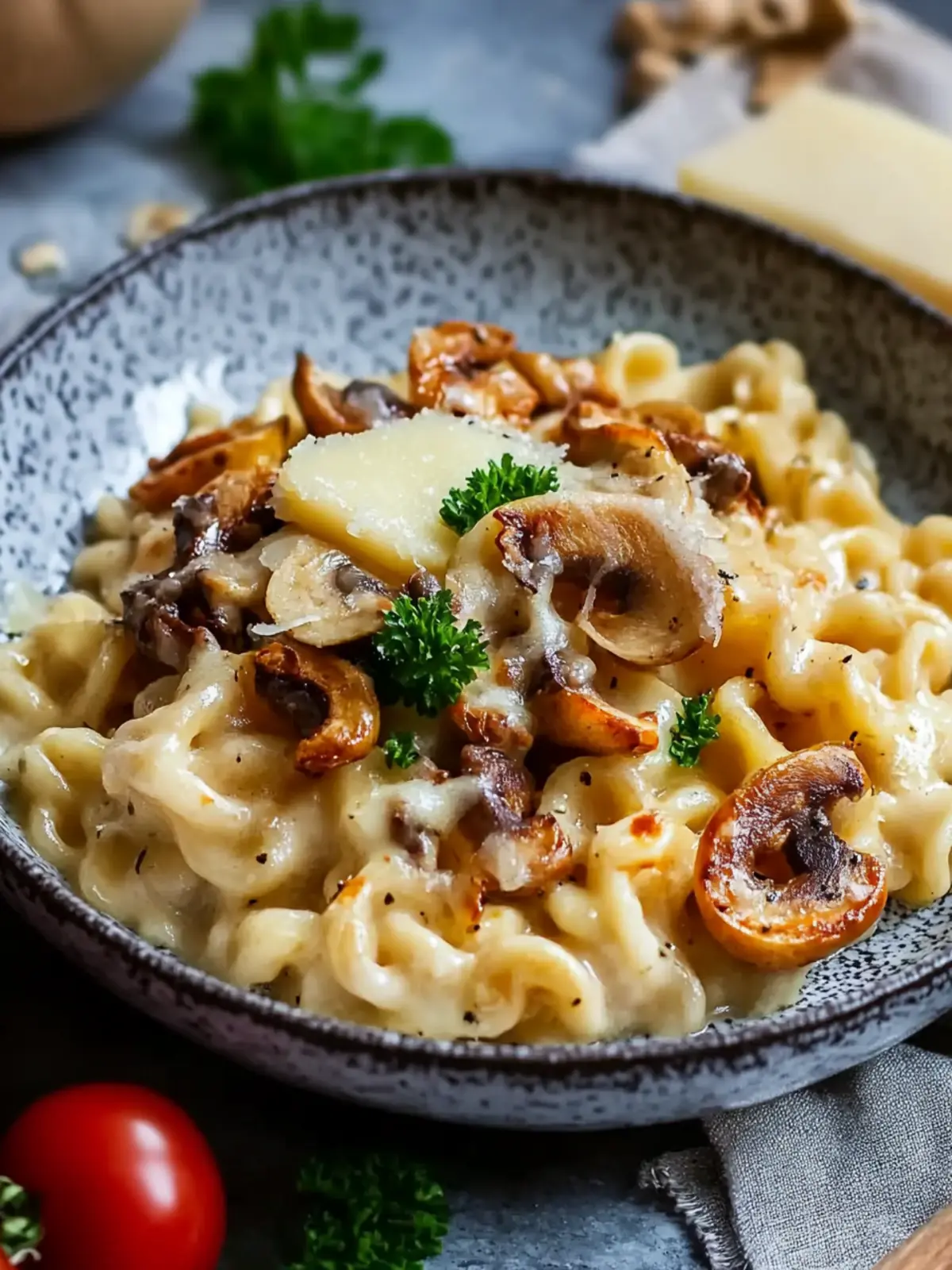 Köstlicher Spätzle und Pilzauflauf mit Käse für Genießer 3 Spätzle und Pilzauflauf mit Käse