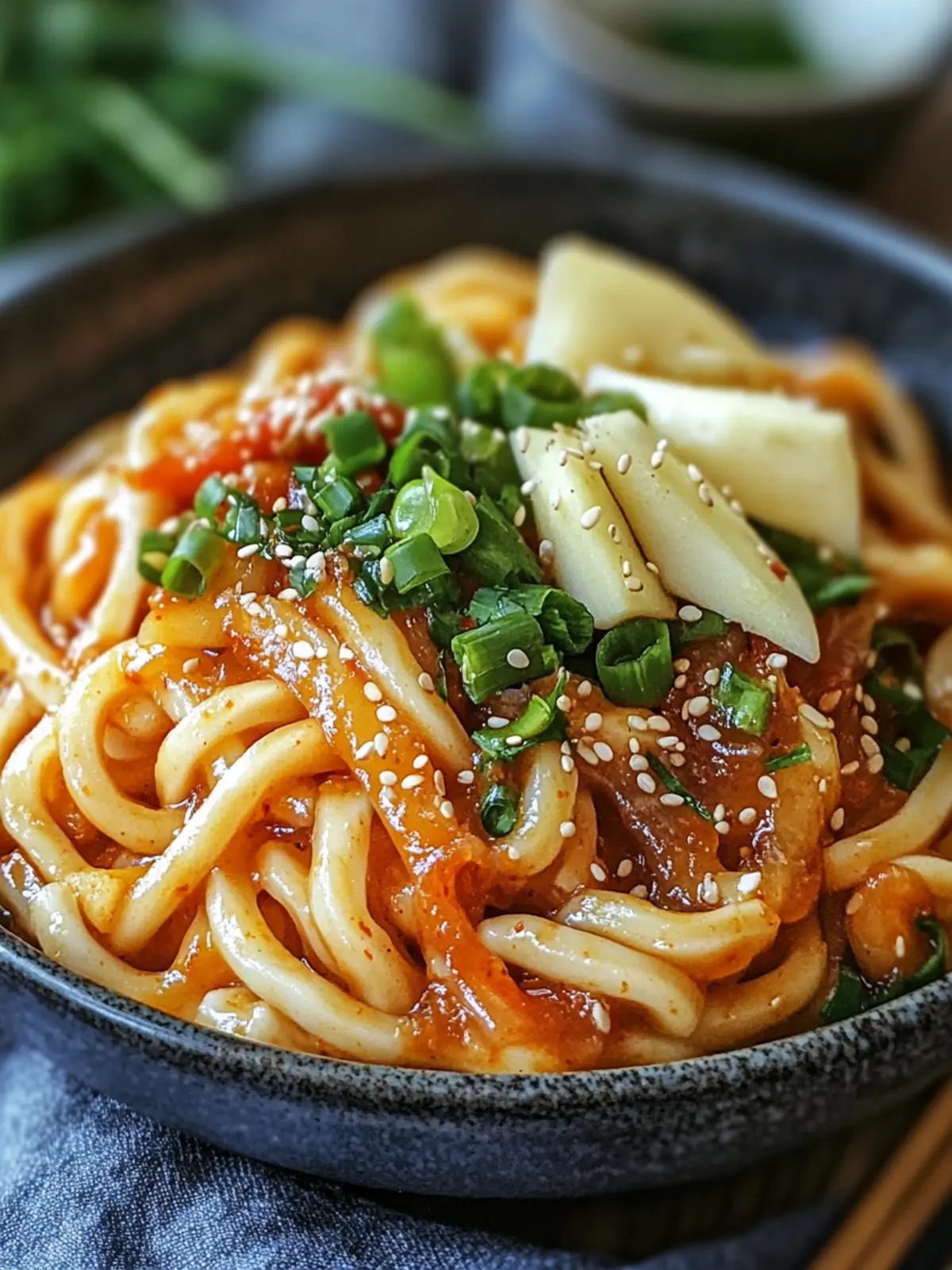 Schnelle Kimchi Udon Pfanne: Gesund, lecker und anpassbar 4 Kimchi Udon Pfannengericht