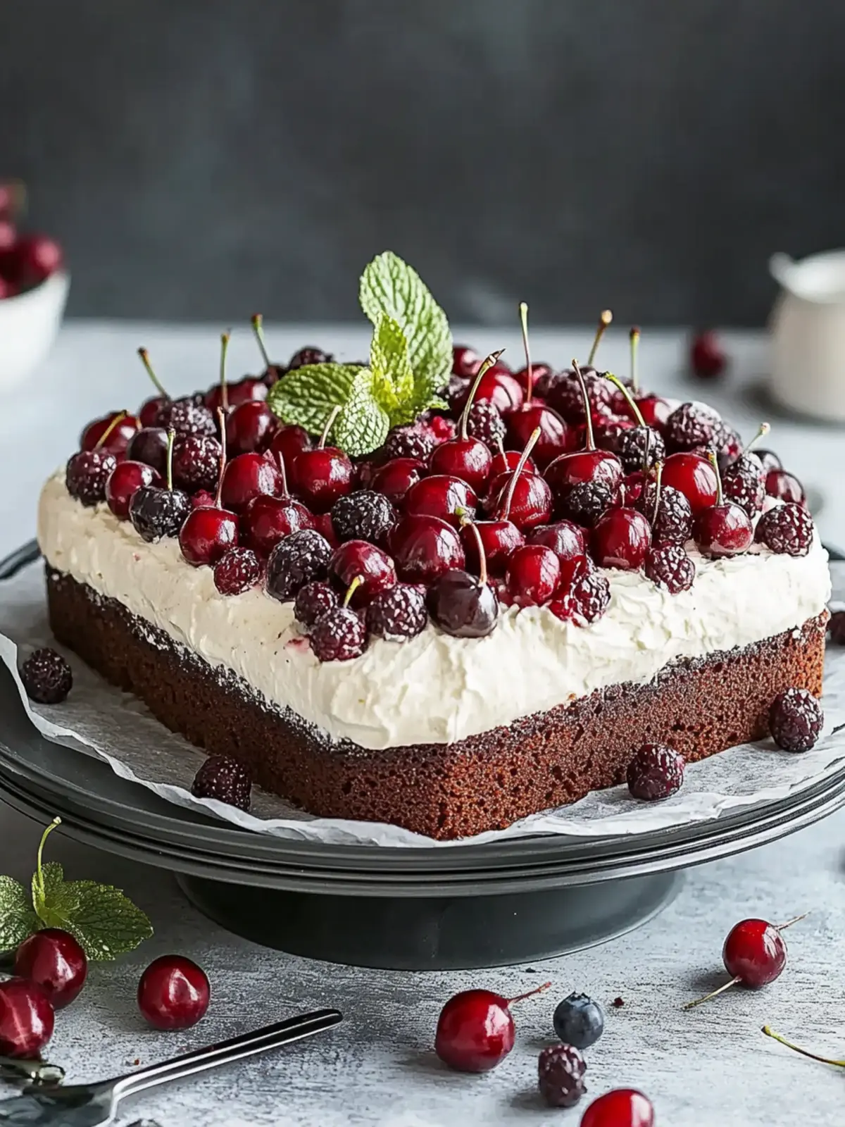 Einfache Schwarzwälder Kirschtorte vom Backblech für jeden Anlass 4 Einfache Schwarzwälder Kirschtorte vom Backblech