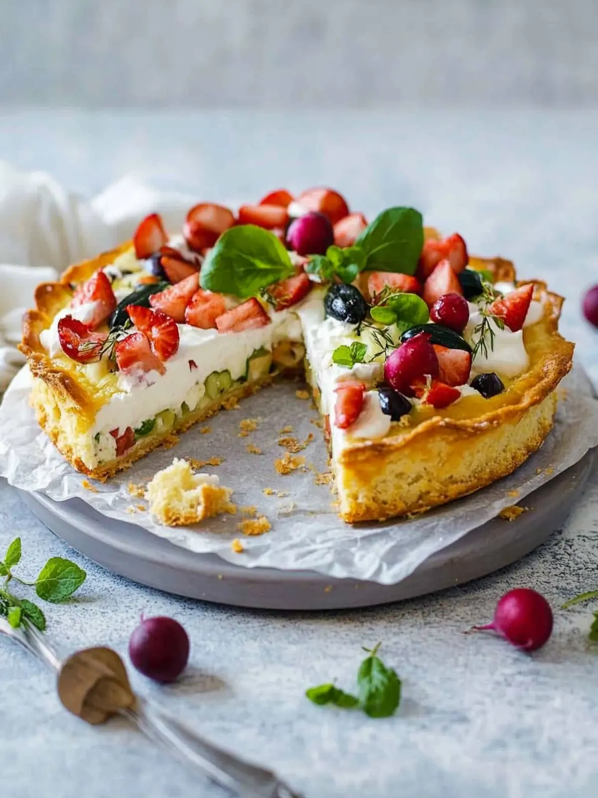 Herzhafter Kuchen mit Gemüse: Gesund und köstlich genießen 2 Herzhafter Kuchen mit Gemüse