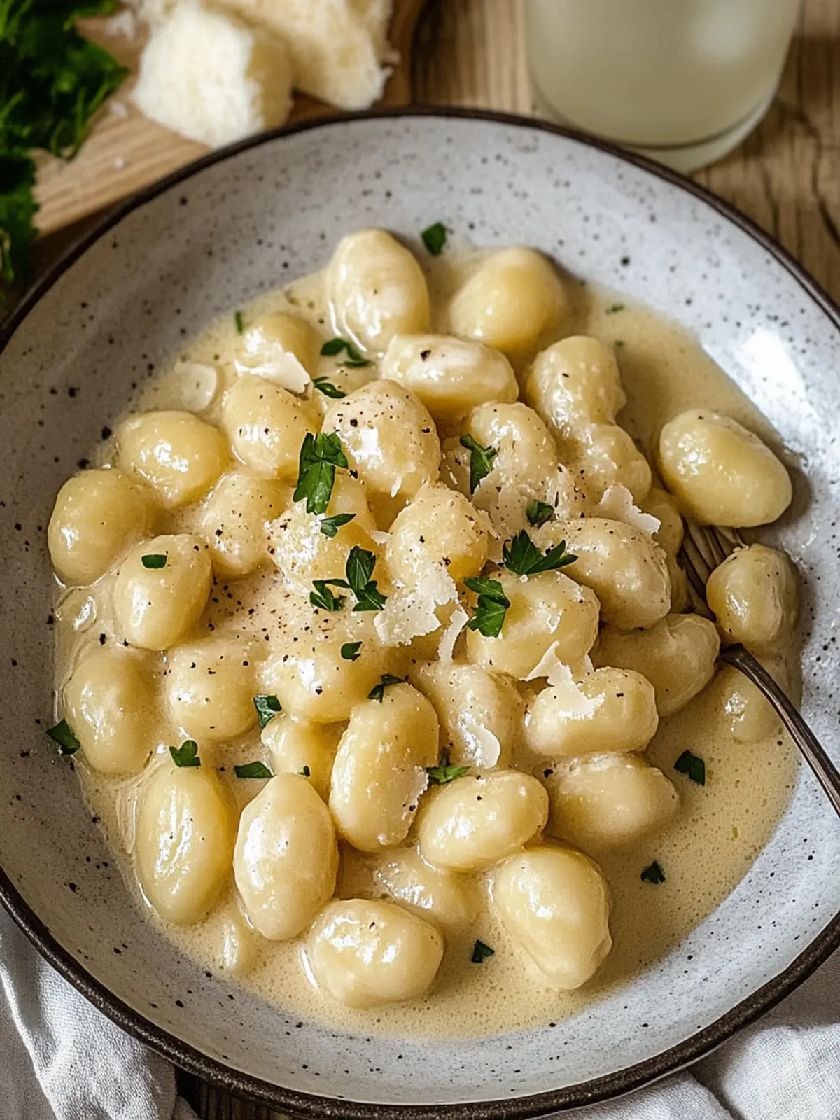 Cremige Knoblauch-Hähnchen-Gnocchi für blitzschnelle Wohlfühlküche 2 Cremige Knoblauch-Hühnchen-Gnocchi