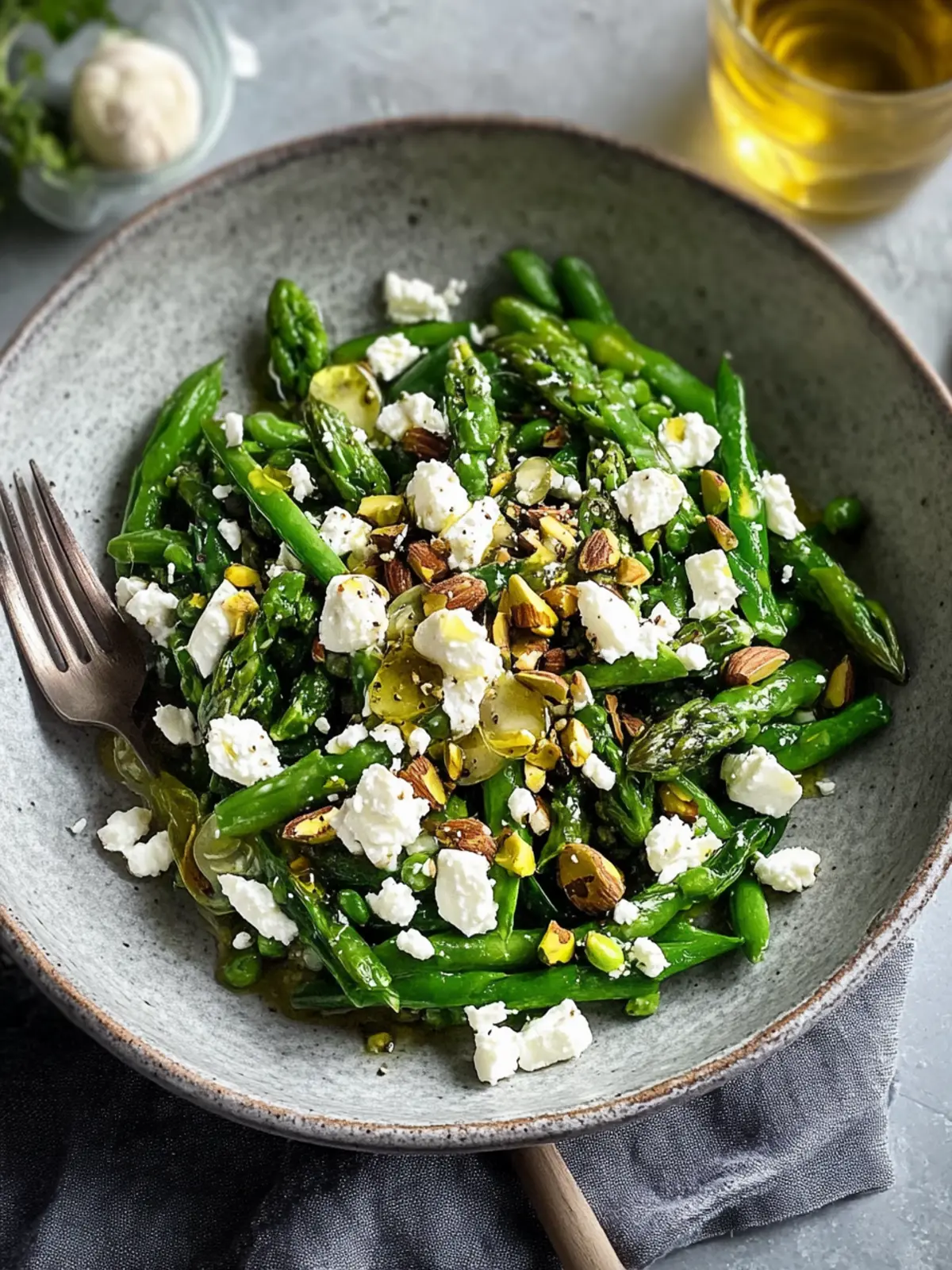 Frischer Spargelsalat mit Feta und Pistazien – Lecker und Gesund 2 Spargelsalat mit Feta und Pistazien