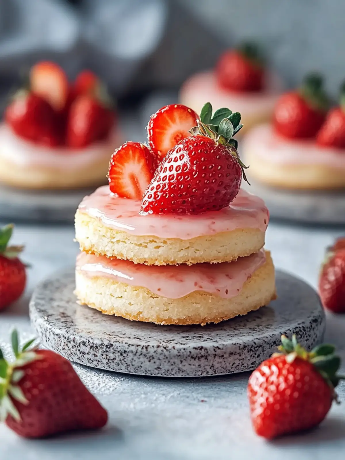 Erdbeerkekse mit Shortbread