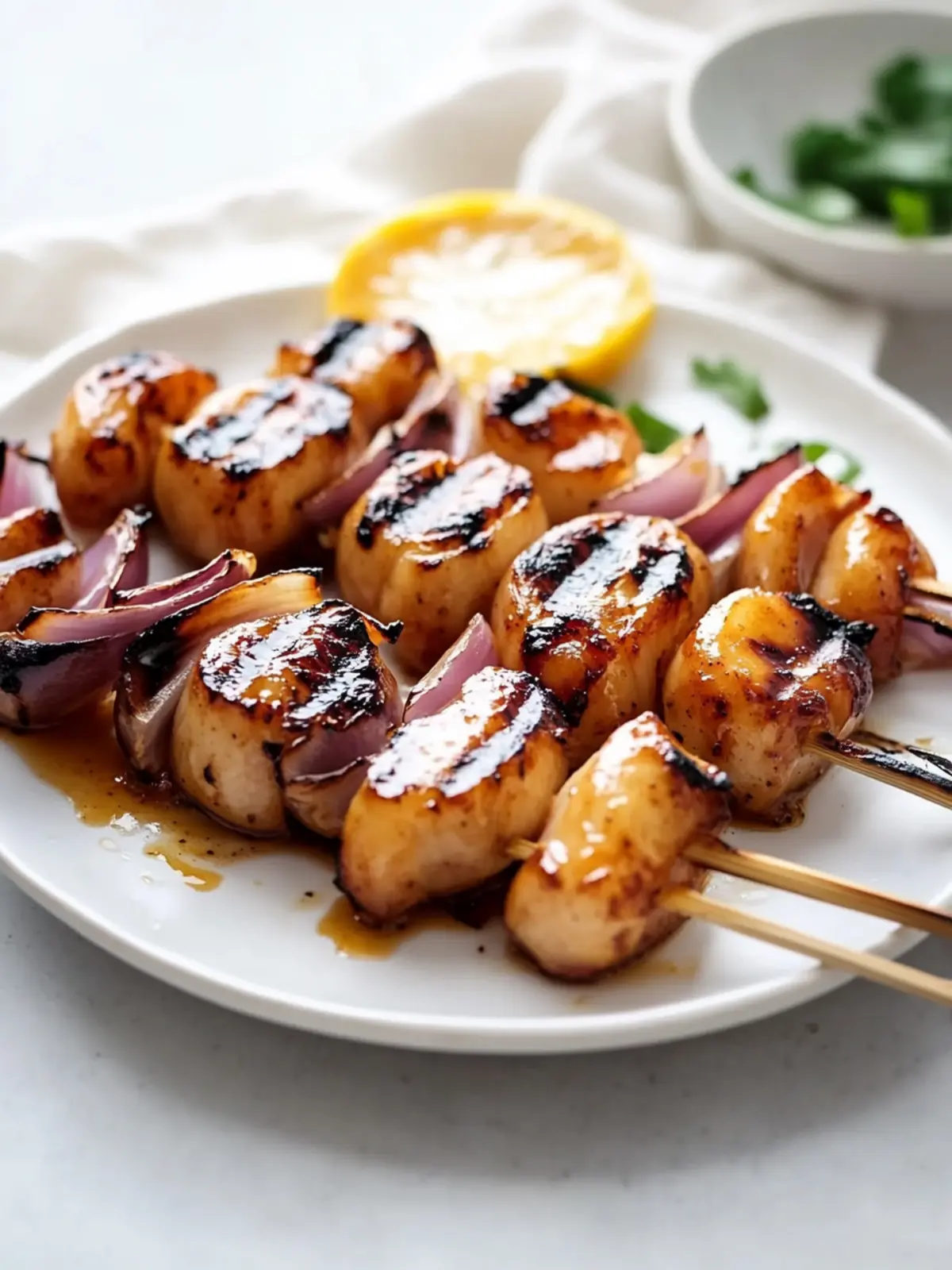 Gegrillte karamellisierte Pflaumen