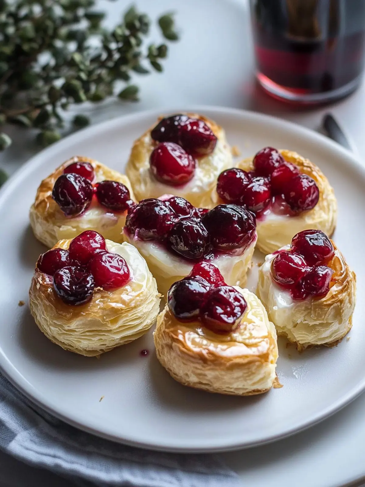 Cranberry Brie Blätterteig Häppchen für Feste: Einfach & Lecker 3 Cranberry Brie Blätterteig Häppchen