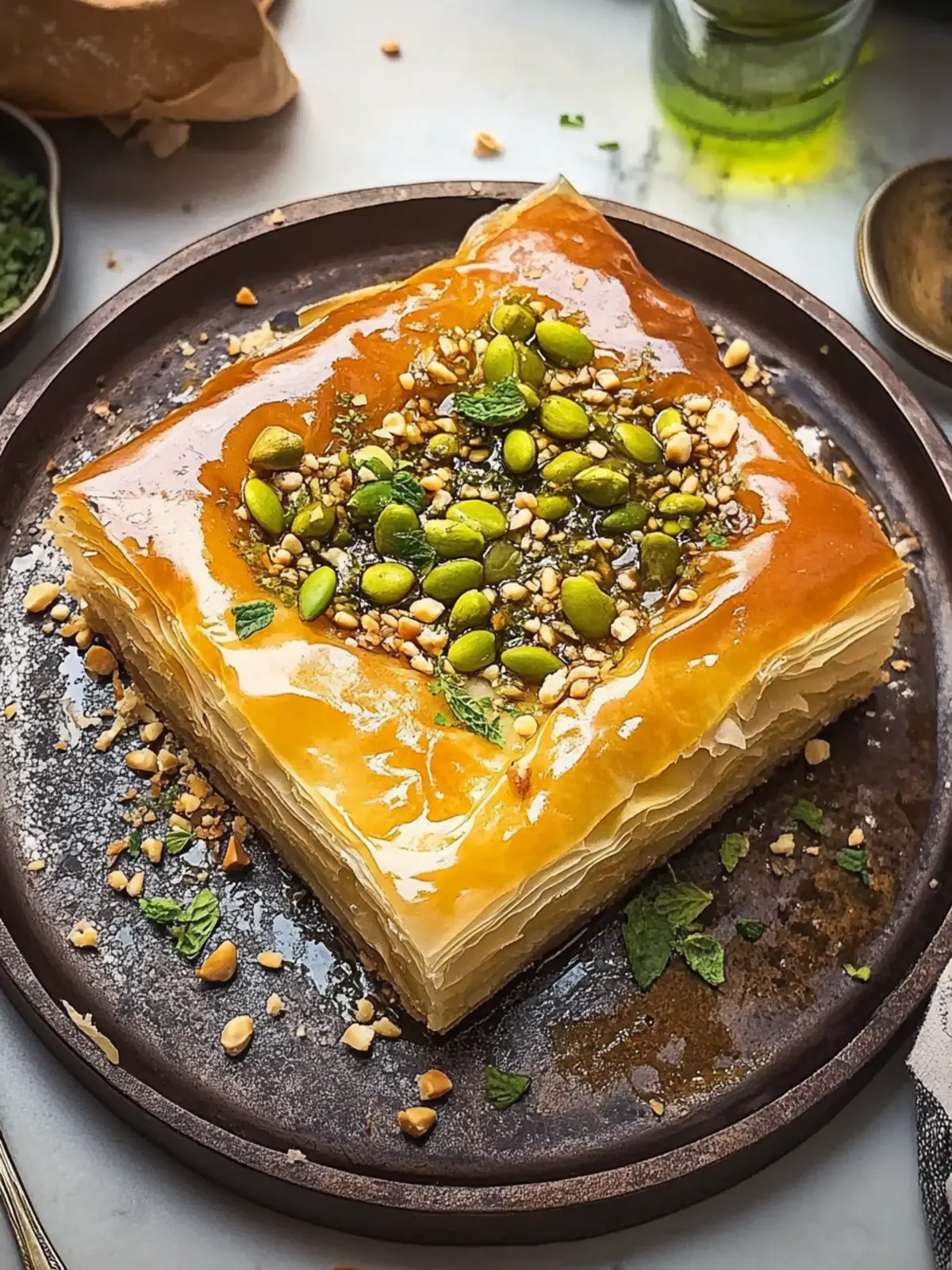 Baklava Käsekuchen: Die süßeste Fusion für Naschkatzen 2 Baklava Käsekuchen