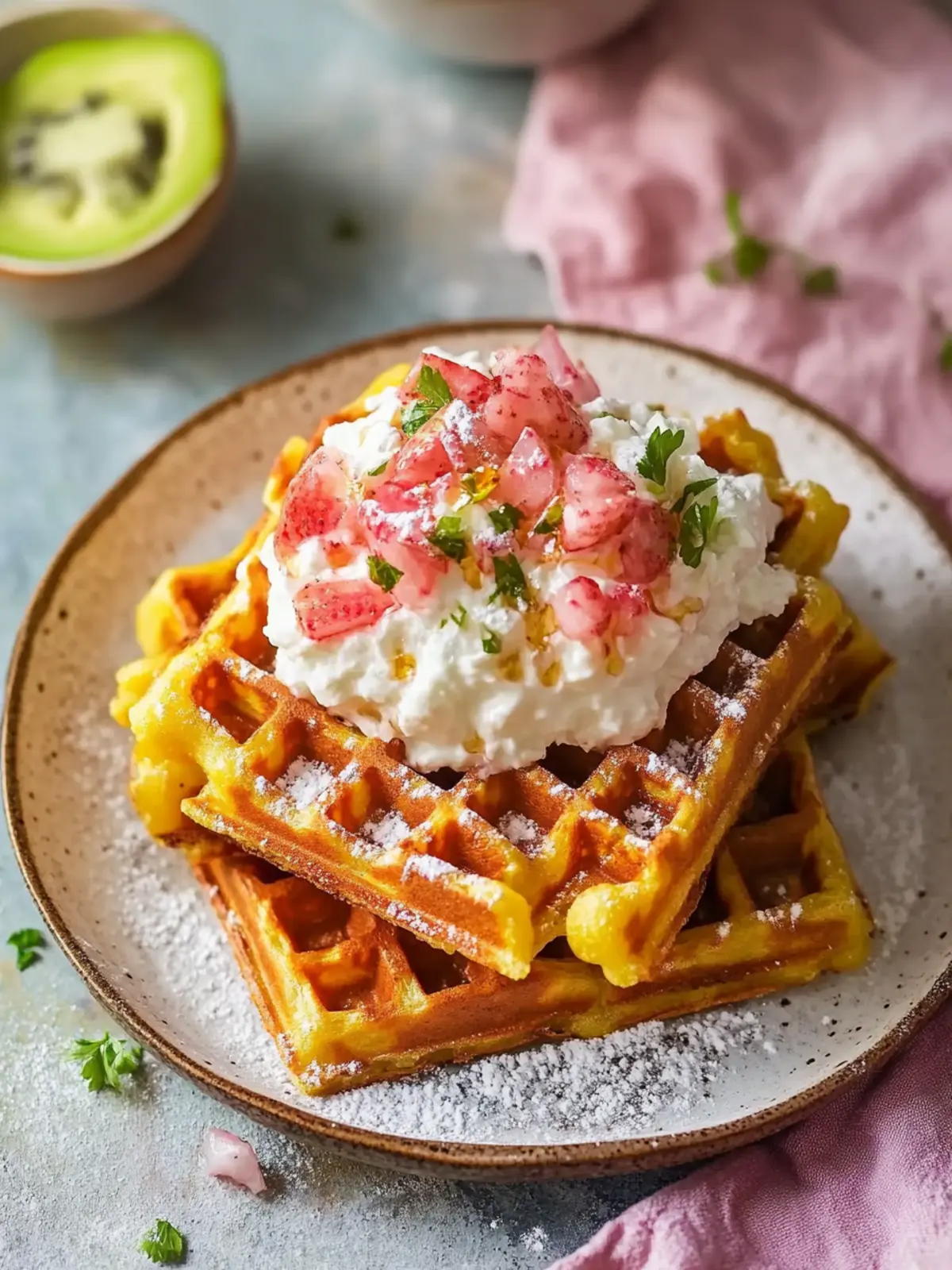 Herzhafter übrig gebliebener Kartoffelbrei Waffel für kreative Köpfe 2 Herzhafter übrig gebliebener Kartoffelbrei Waffel