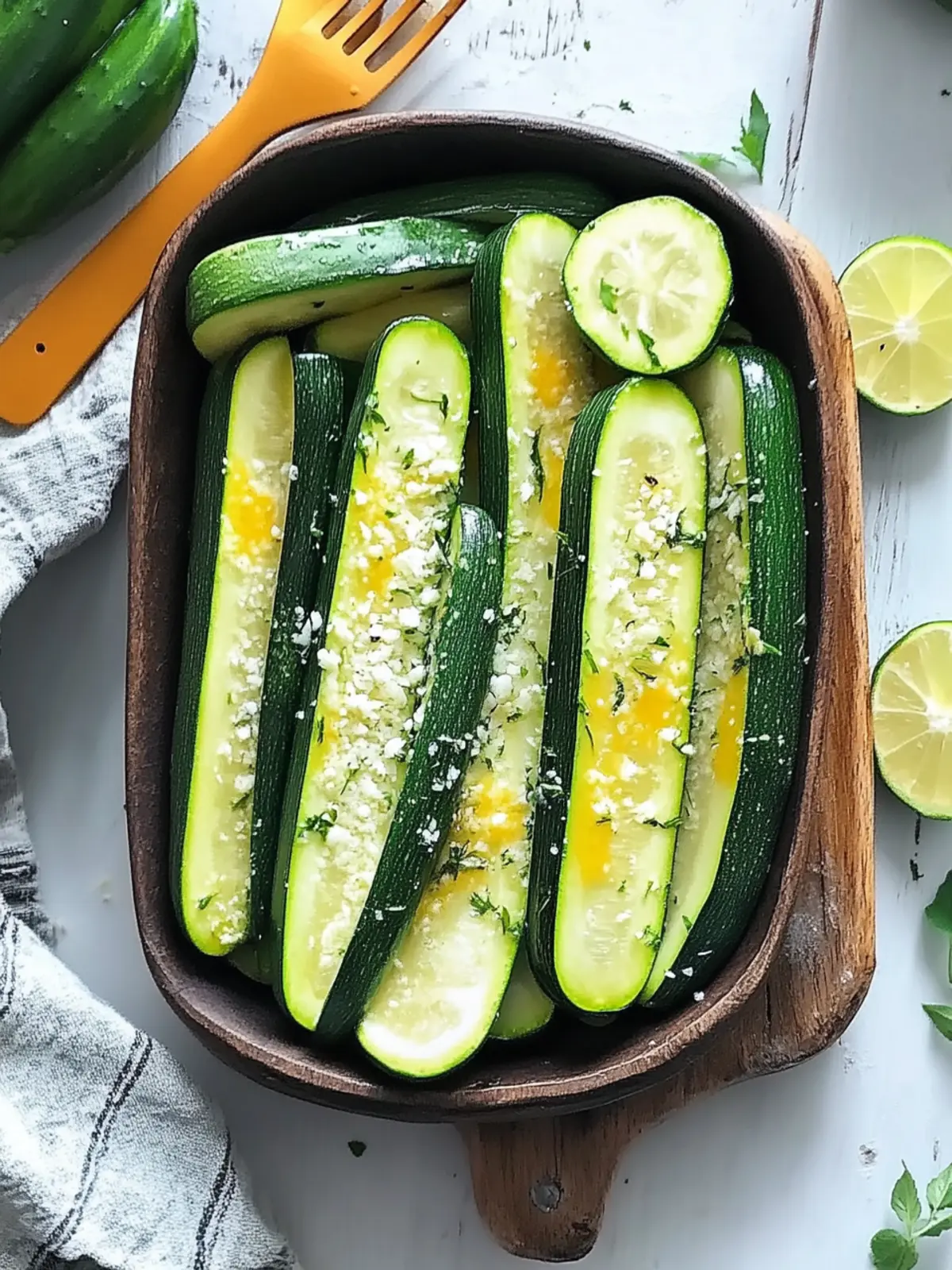 Knusprige gebackene Zucchinistreifen - Gesund und lecker snacken 3 Knusprige gebackene Zucchinistreifen