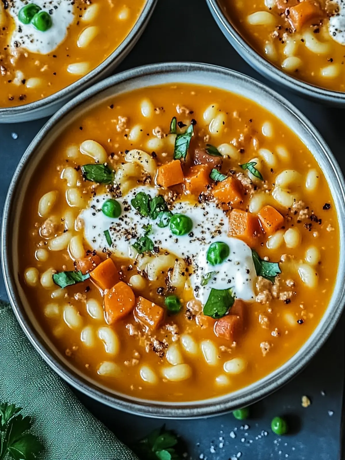 Käseburger-Makkaroni-Suppe für schnelle Wohlfühlmomente 3 Käseburger-Makkaroni-Suppe