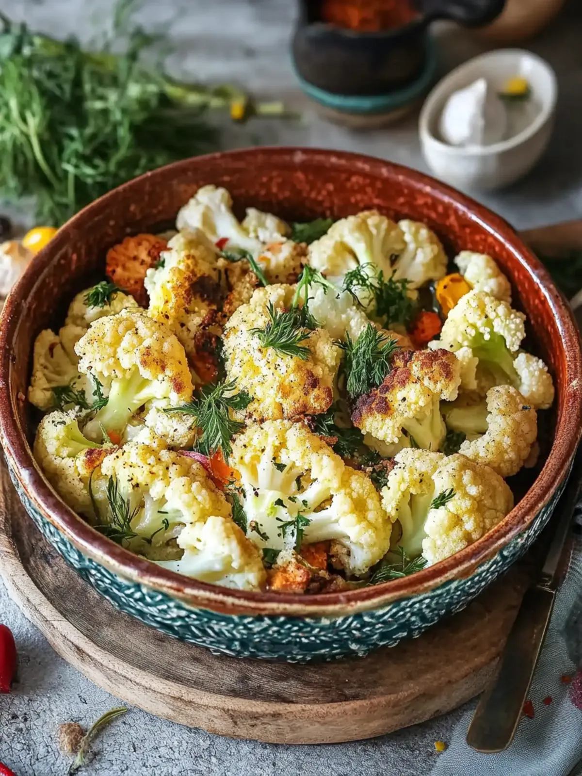 Würziger marokkanischer Blumenkohl aus dem Ofen in 30 Minuten 4 marokkanischer Blumenkohl aus dem Ofen