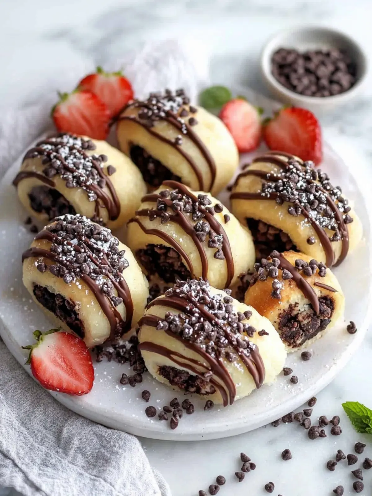 Eiweißreiche Schokoladenrollen in 10 Minuten genießen 4 Eiweißreiche Schokoladenrollen