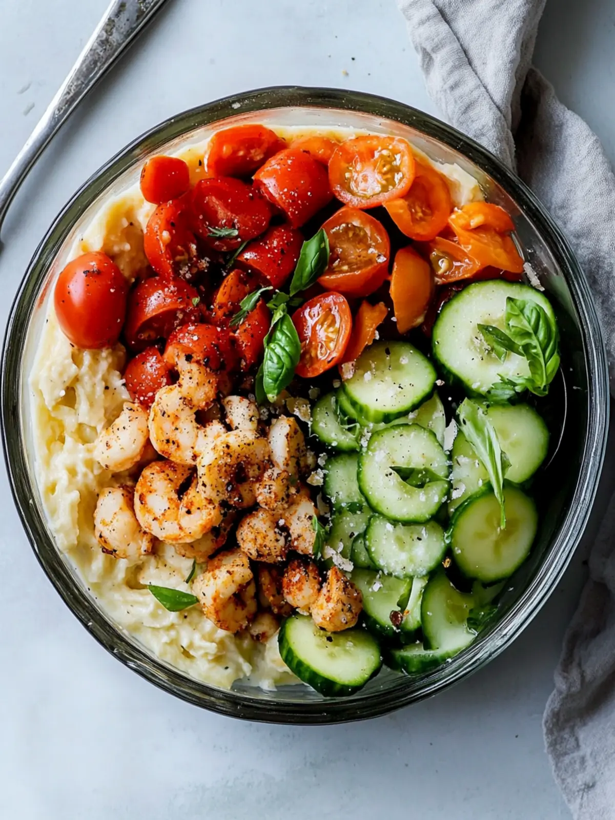 Scharfe Mediterrane Mittagsschüssel Rezept für schnelles Essen 2 Scharfe Mediterrane Mittagsschüssel Rezept