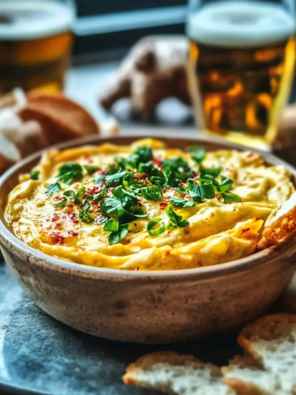 Deutsches Bier- und Käse-Dip – Der perfekte Partyhit 2 deutsches Bier- und Käse-Dip