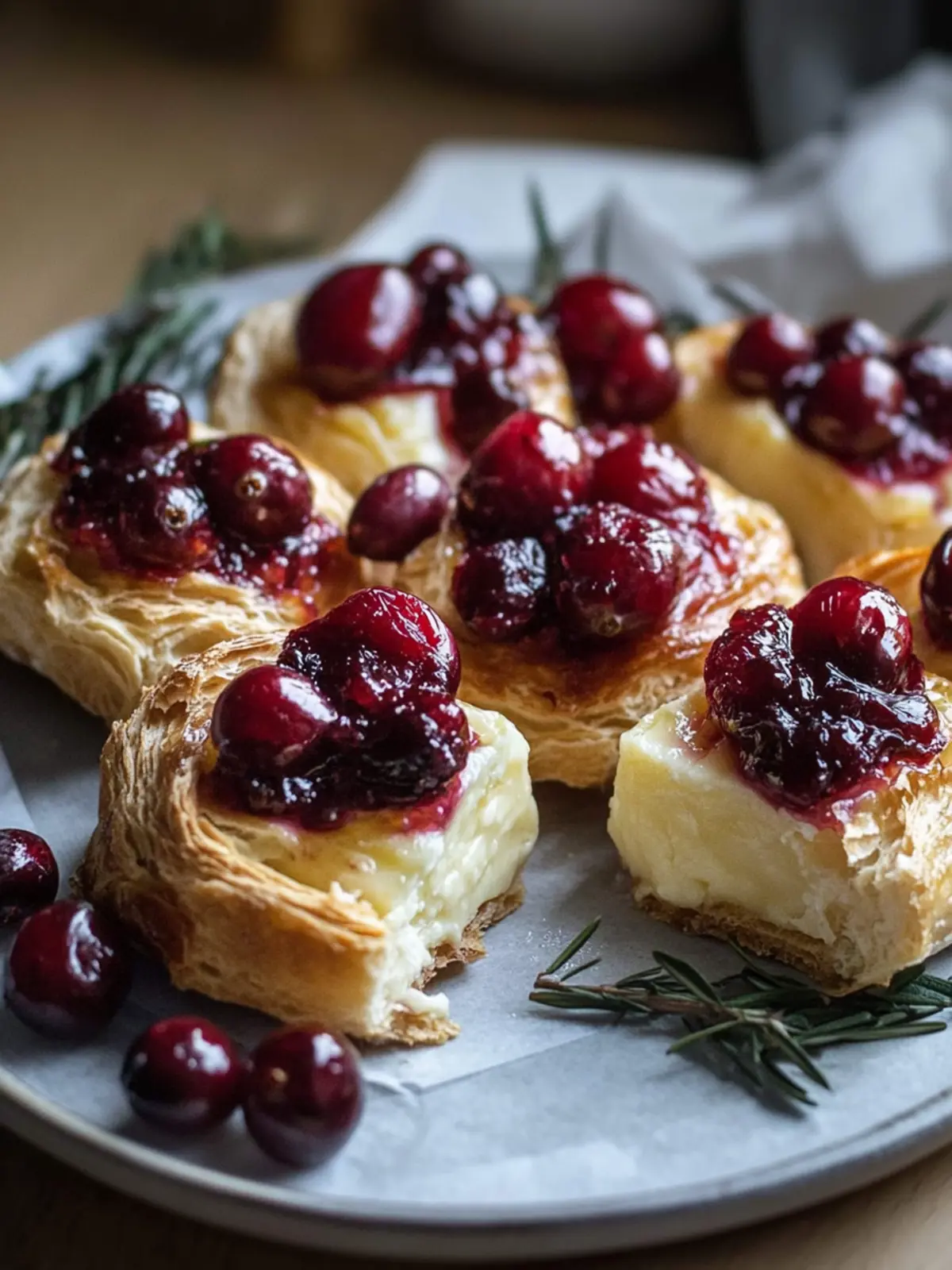 Cranberry Brie Blätterteig Häppchen für Feste: Einfach & Lecker 4 Cranberry Brie Blätterteig Häppchen