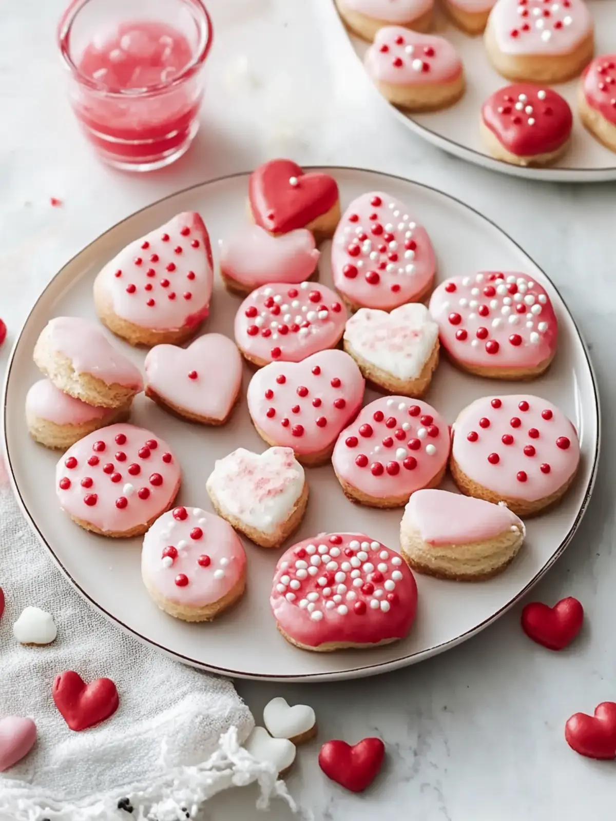 Zuckerplätzchen mit rotem Royal-Icing – Süße Liebe backen 2 Zuckerplätzchen mit rotem Royal-Icing