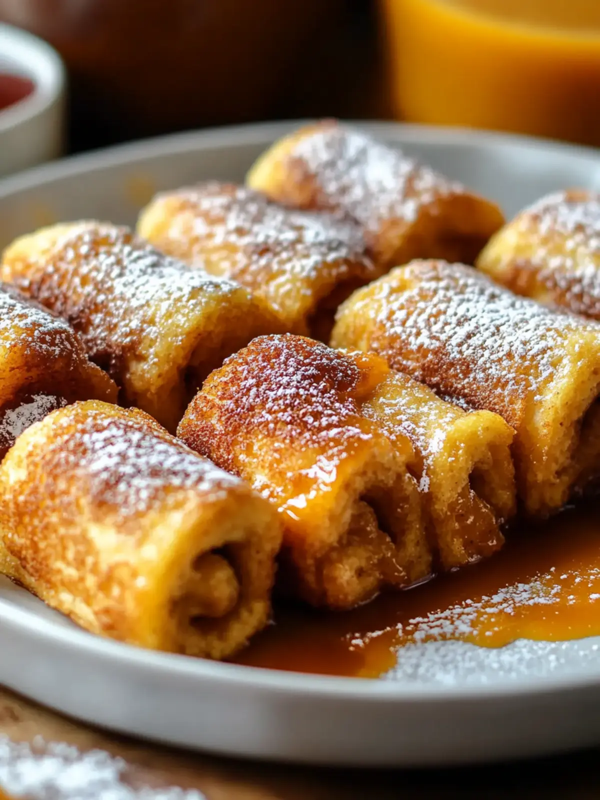 Kürbis French Toast Roll-Ups – Ein gemütliches Frühstücksvergnügen 3 Kürbis French Toast Roll-Ups