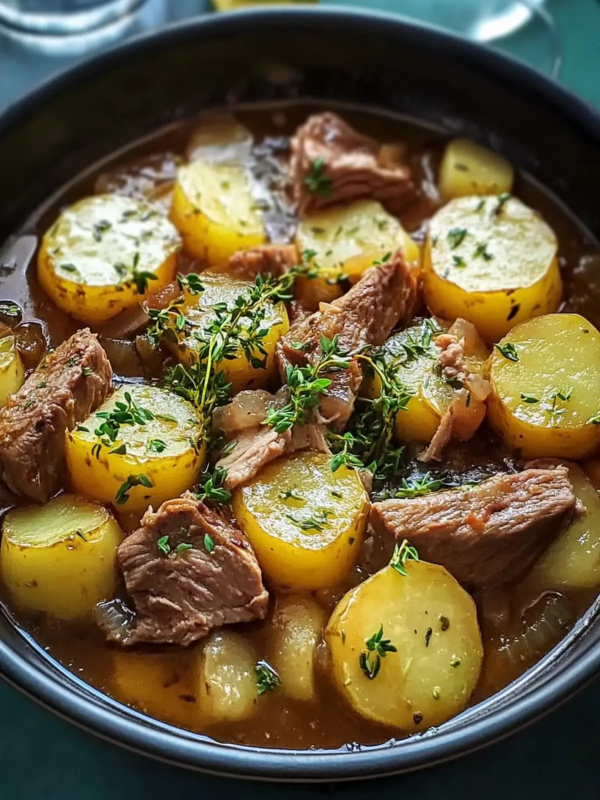 Rindfleisch-Eintopf mit Kartoffelbelag für gemütliche Abende 2 Rindfleisch-Eintopf mit Kartoffelbelag