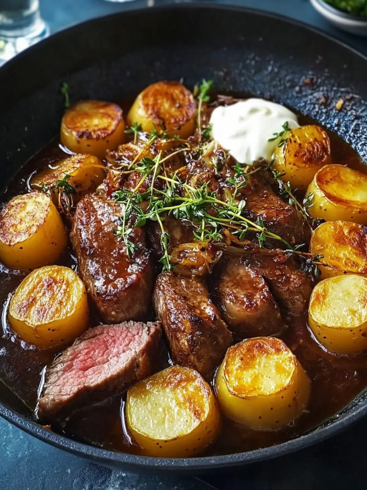 Rindfleisch-Eintopf mit Kartoffelbelag für gemütliche Abende 3 Rindfleisch-Eintopf mit Kartoffelbelag