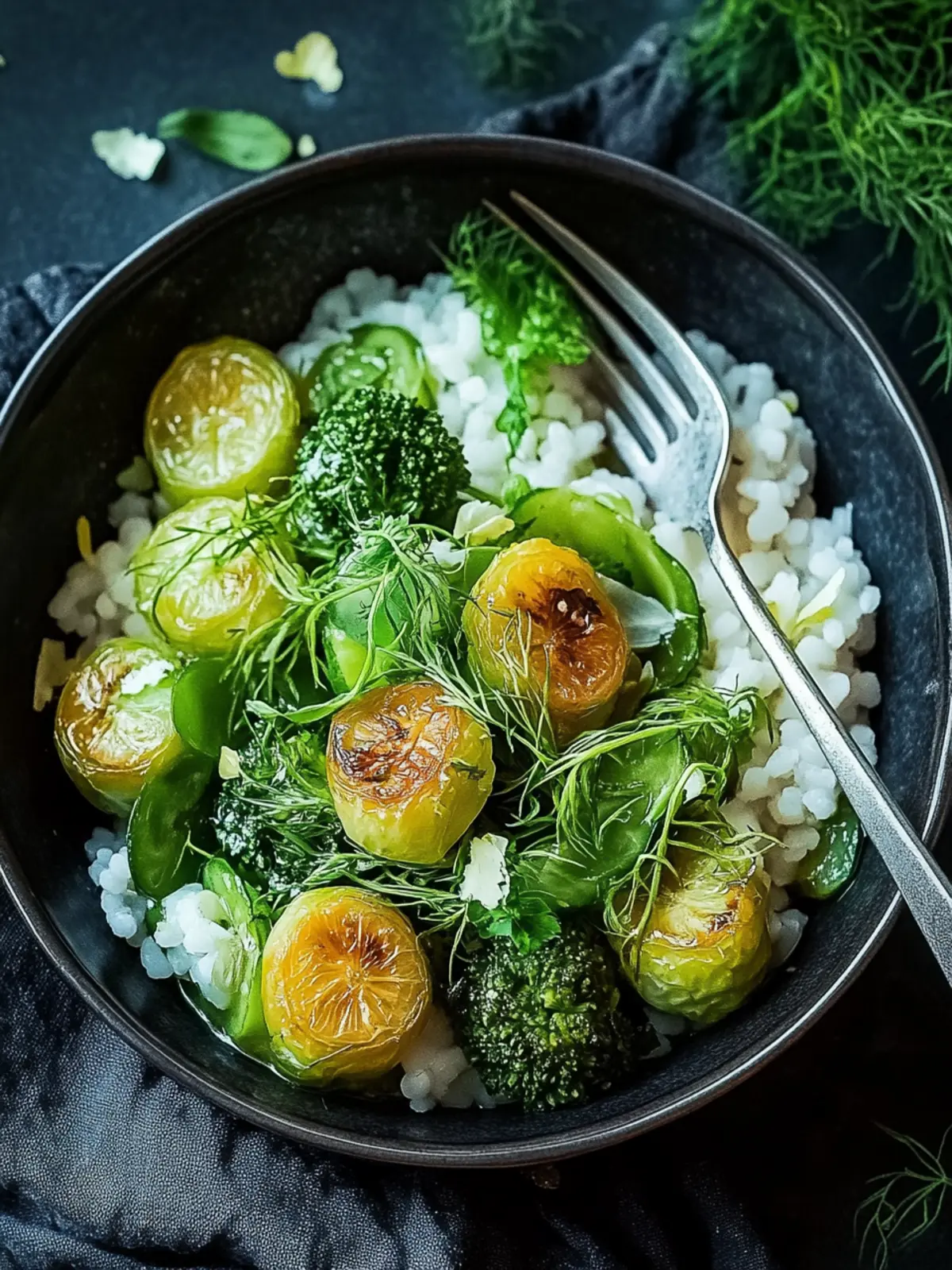 Geröstete Rosenkohl mit Berglinsen: Knackig und proteinreich 2 Geröstete Rosenkohl mit Berglinsen