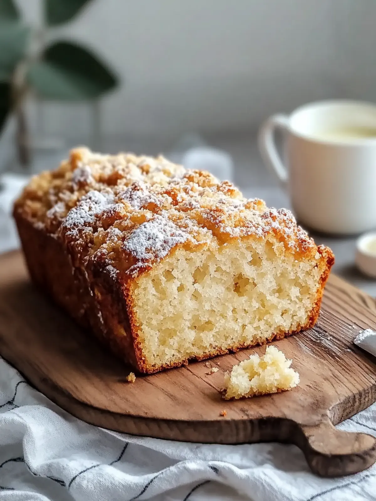Warmes Vanille-Eggnog-Brot mit knusprigem Streuseltopping lecker genießen 3 Warmes Vanille-Eggnog-Brot mit knusprigem Streuseltopping