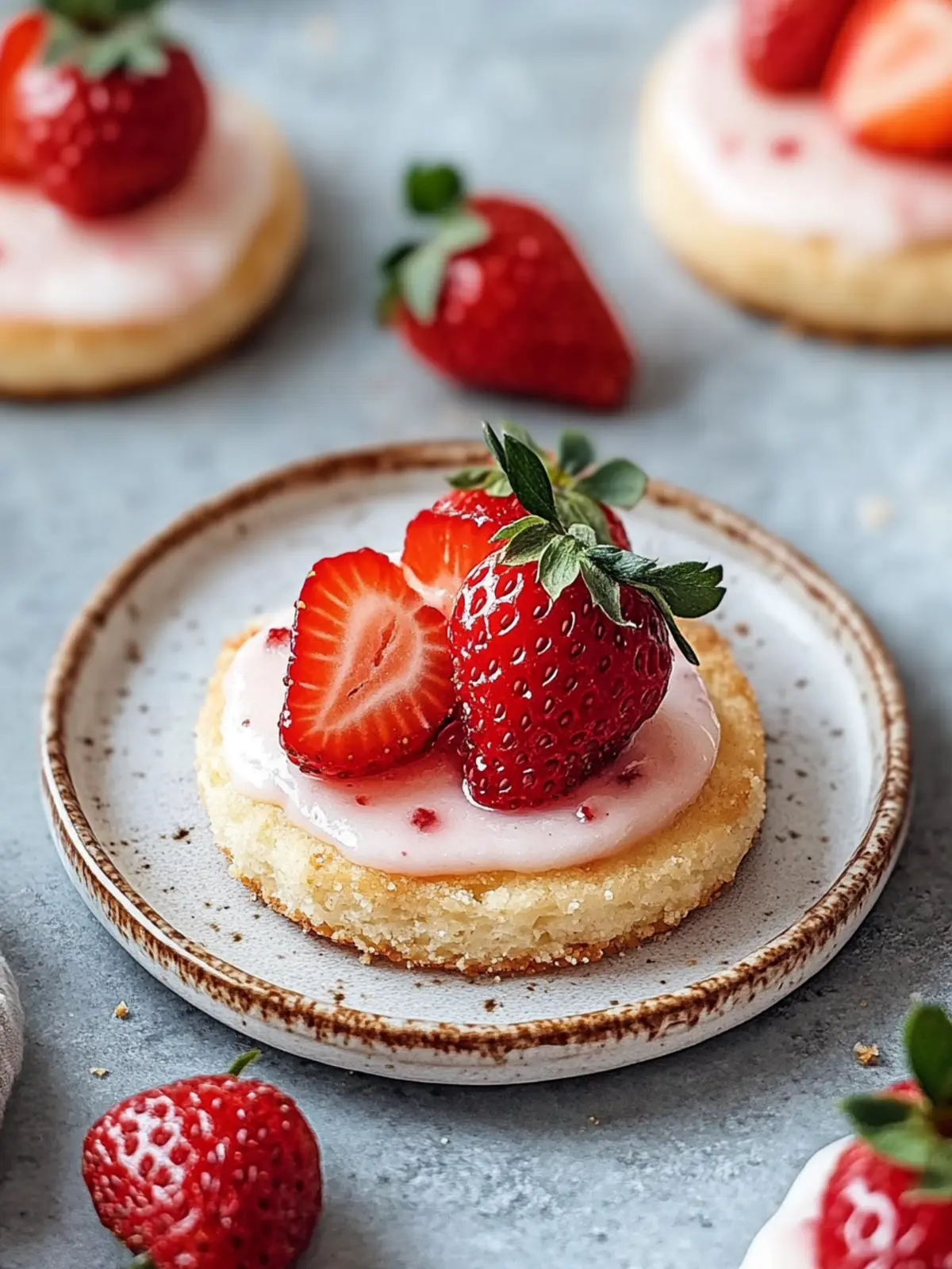 Erdbeerkekse mit Shortbread – Die perfekte Sommerleckerei 4 Erdbeerkekse mit Shortbread