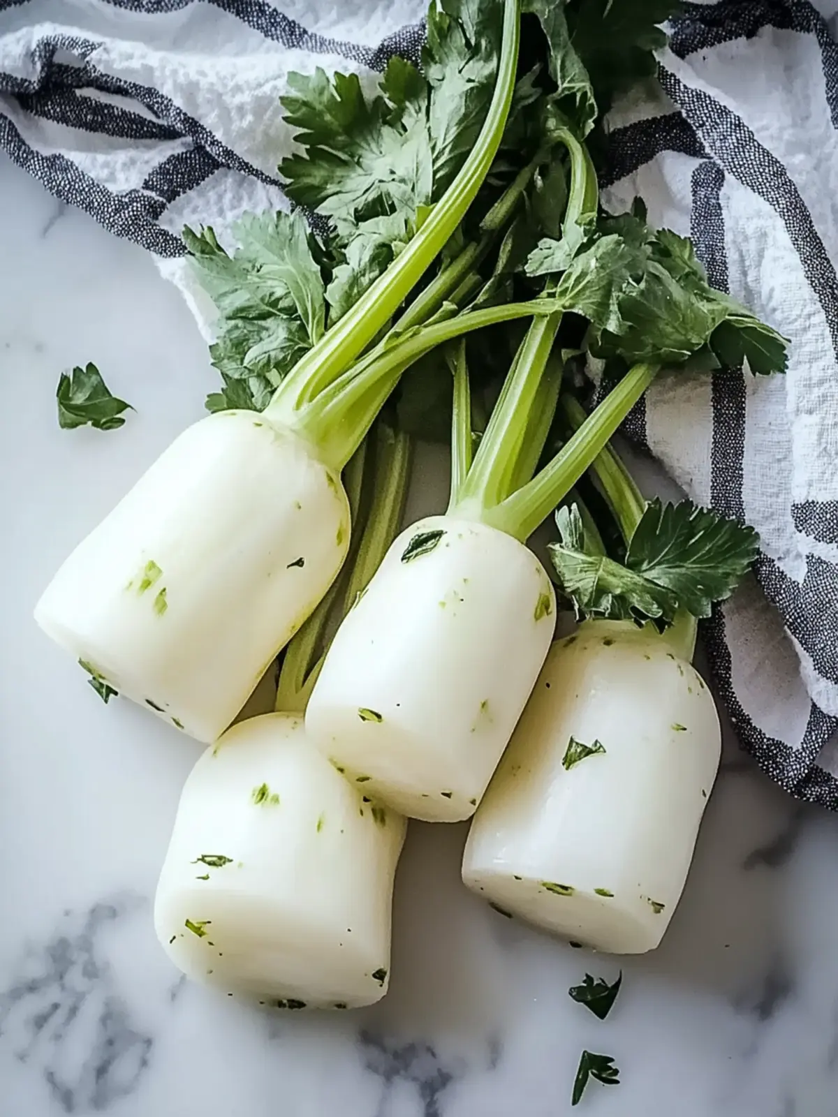 gedämpfter Kohlrabi