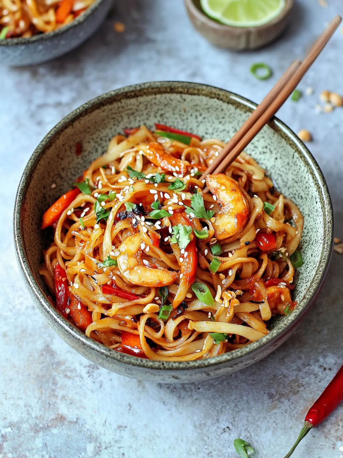 Vibrante Asiatische Gemüse-Nudel-Pfanne in 25 Minuten 3 Asiatische Gemüse-Nudel-Pfanne