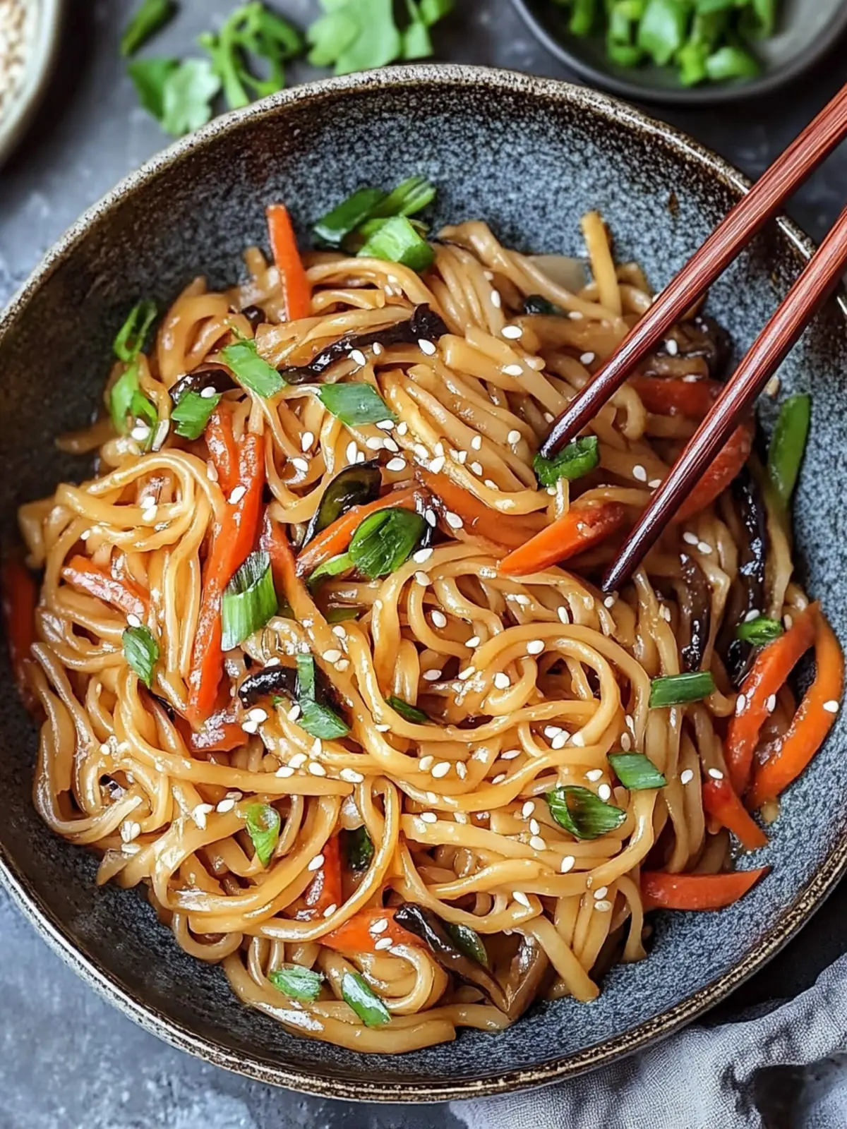 Frittierte asiatische Nudeln: Schnell, gesund & vegan genießen 3 Frittierte asiatische Nudeln