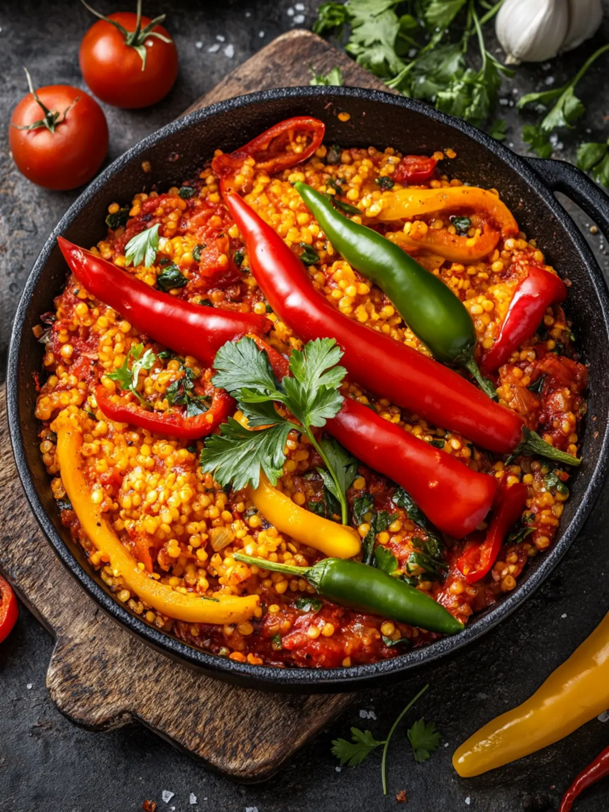 Paprika-Reis-Gemüse-Pfanne