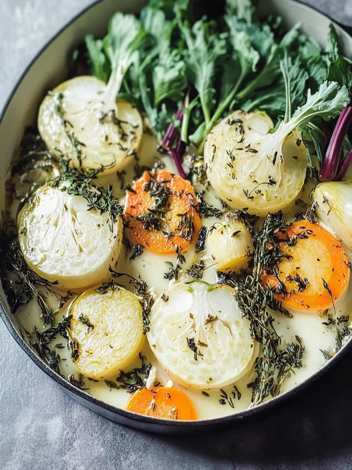 Cremige Kohlrabi Karotten geröstetes Gemüse für die Seele 2 Cremige Kohlrabi Karotten geröstetes Gemüse