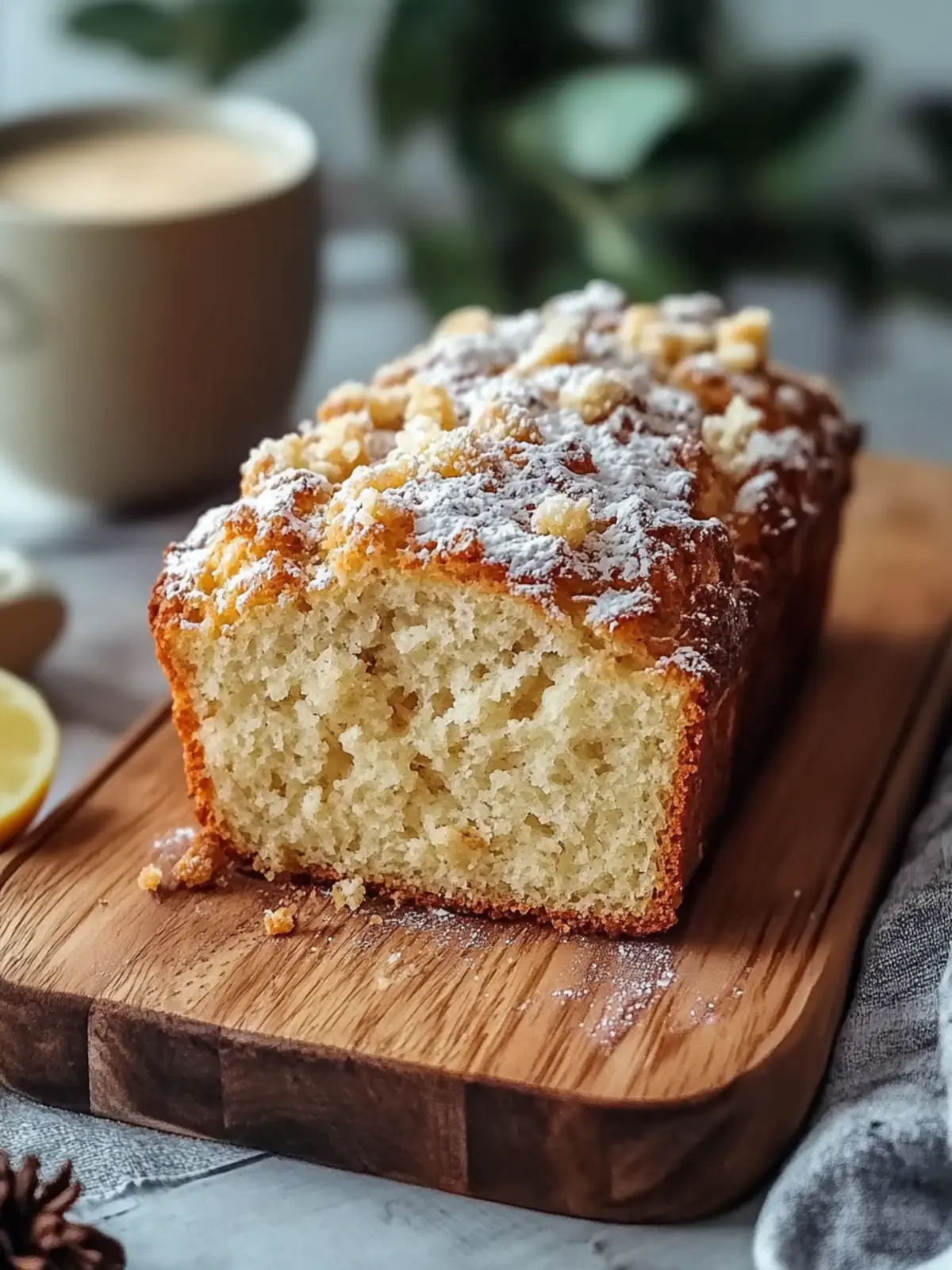 Warmes Vanille-Eggnog-Brot mit knusprigem Streuseltopping lecker genießen 5 Warmes Vanille-Eggnog-Brot mit knusprigem Streuseltopping