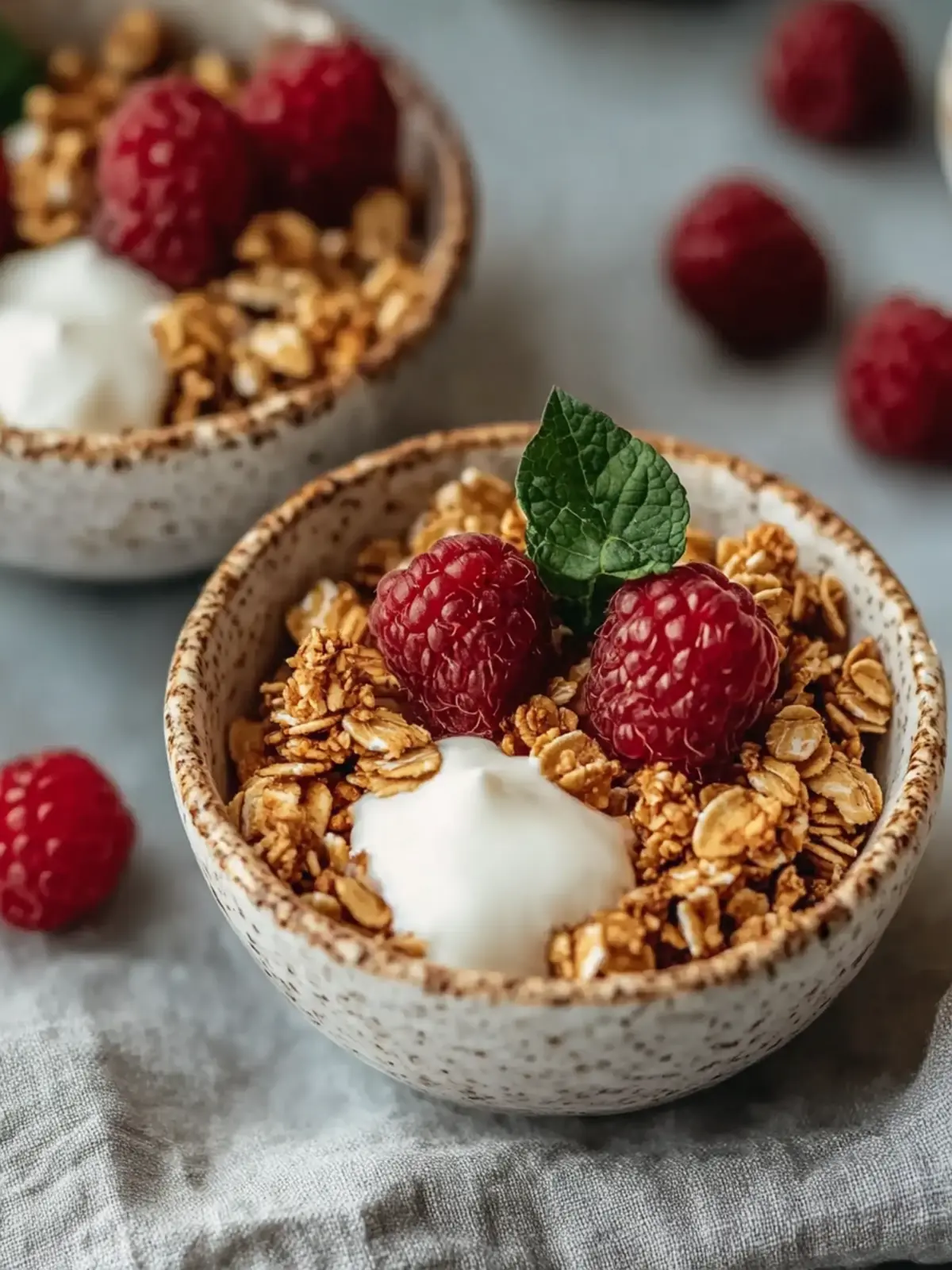Einfache gesunde Frühstücks-Granola-Tassen für Energie am Morgen 3 Einfache gesunde Frühstücks-Granola-Tassen