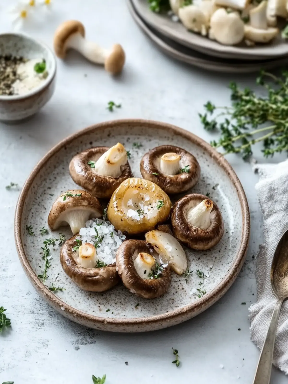 Marinierte Pilzspieße