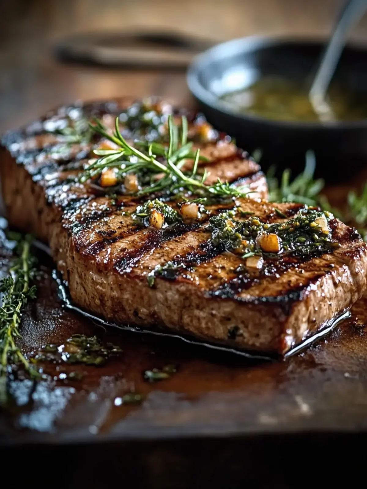 Saftig gegrilltes Rumpsteak mit unwiderstehlicher Marsala-Marinade 5 Rumpsteak mit Marsala-Marinade, gegrillt