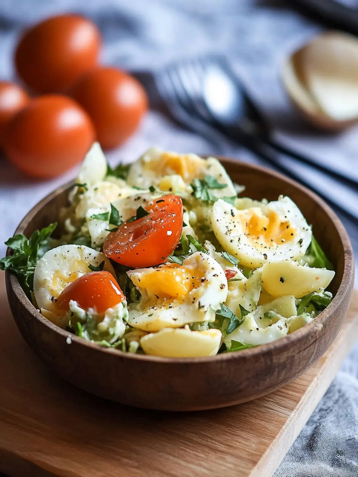 Deutscher Eier-Salat: Schnell, einfach und unwiderstehlich lecker 4 deutscher Eier-Salat