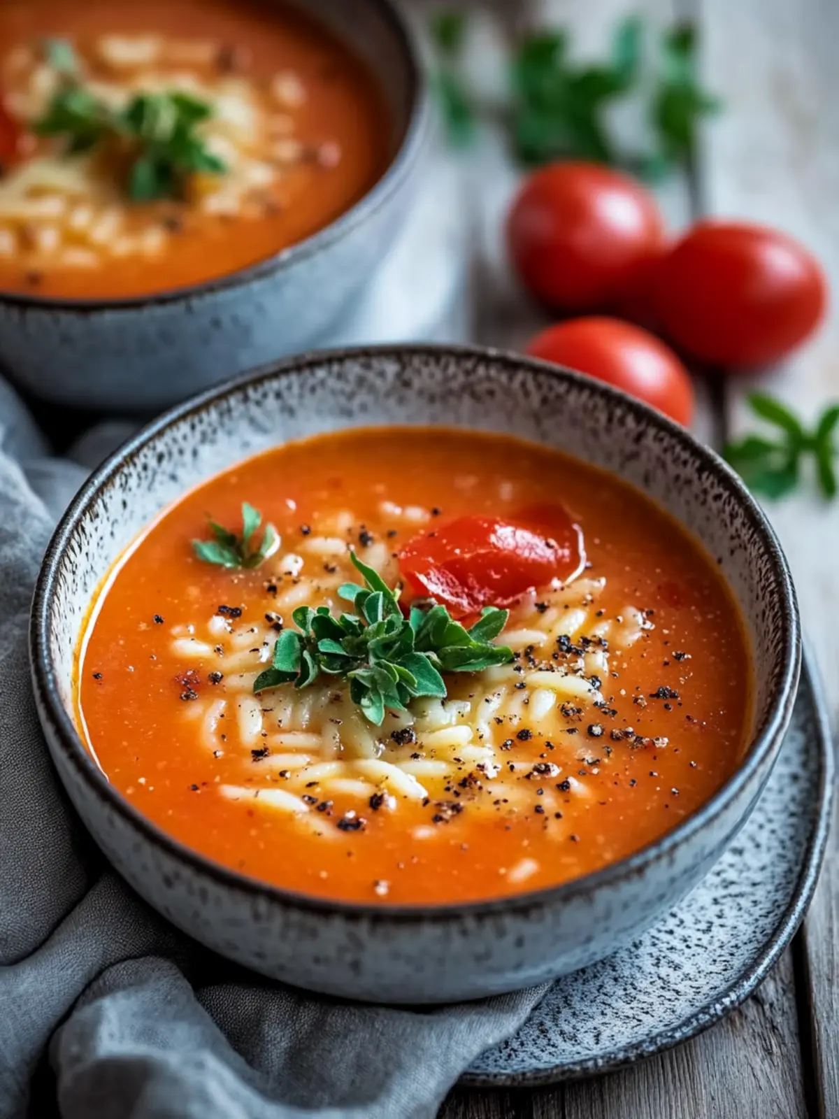 Herzhafte Tomatensuppe mit Reis – Ideal für kalte Tage 4 Tomatensuppe mit Reis