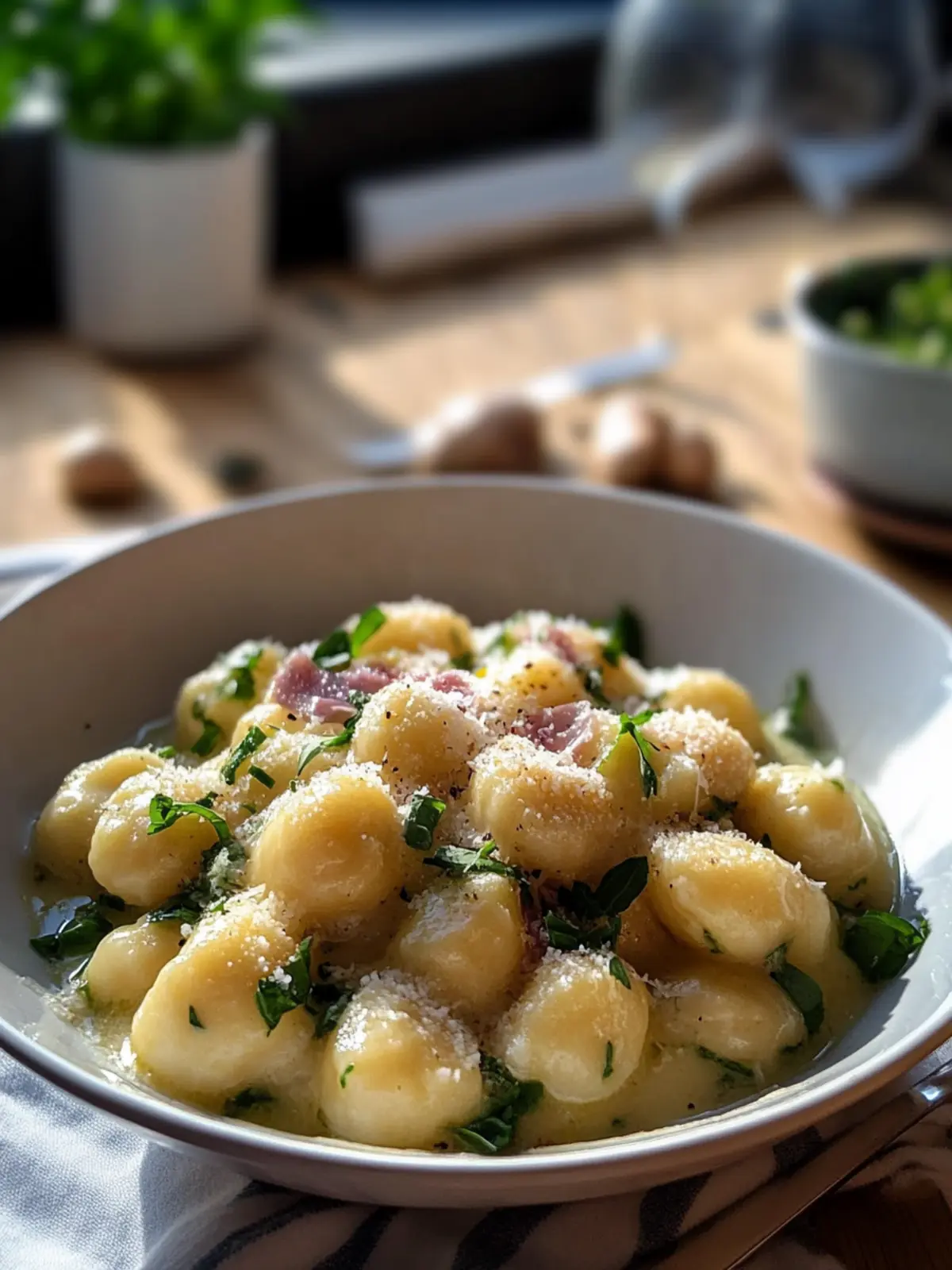 Käse und Lauch Gnocchi: Cremiger Genuss für zuhause 4 Käse und Lauch Gnocchi