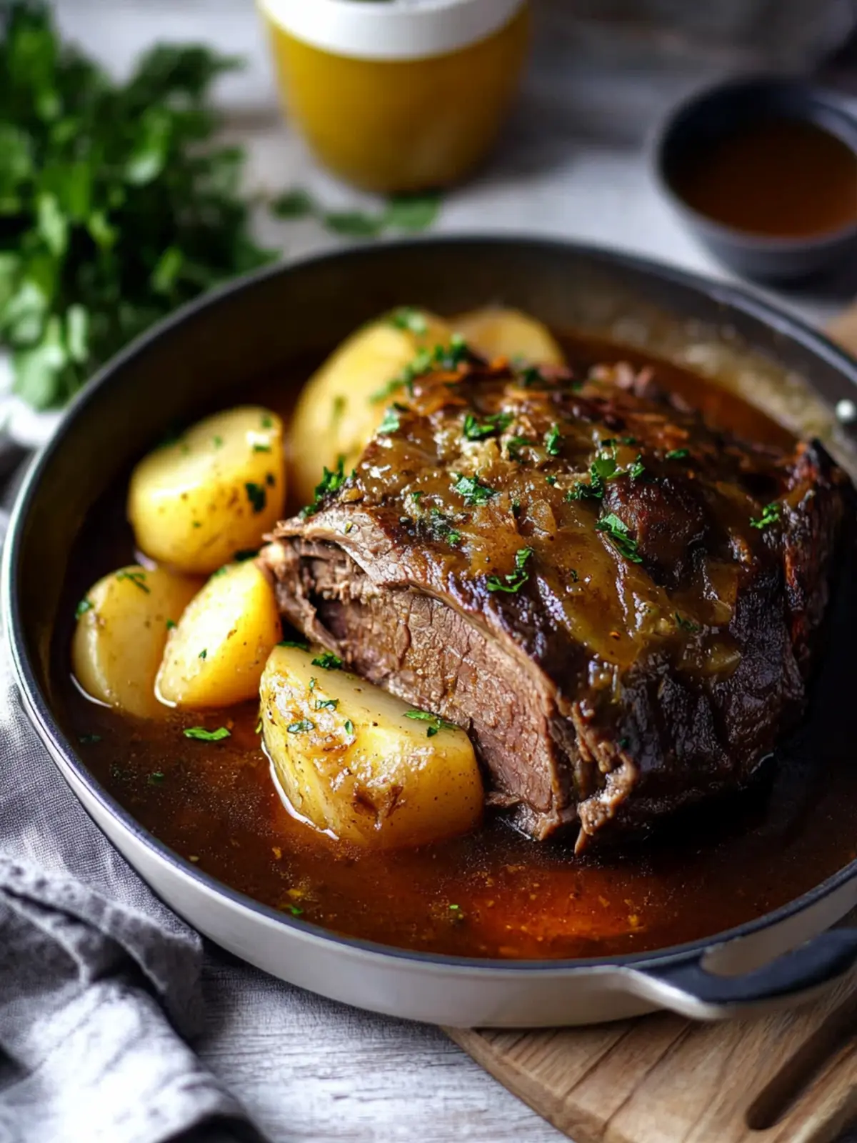 Moms Sauerbraten – Zarte Tradition für dein Festessen 4 Moms Sauerbraten