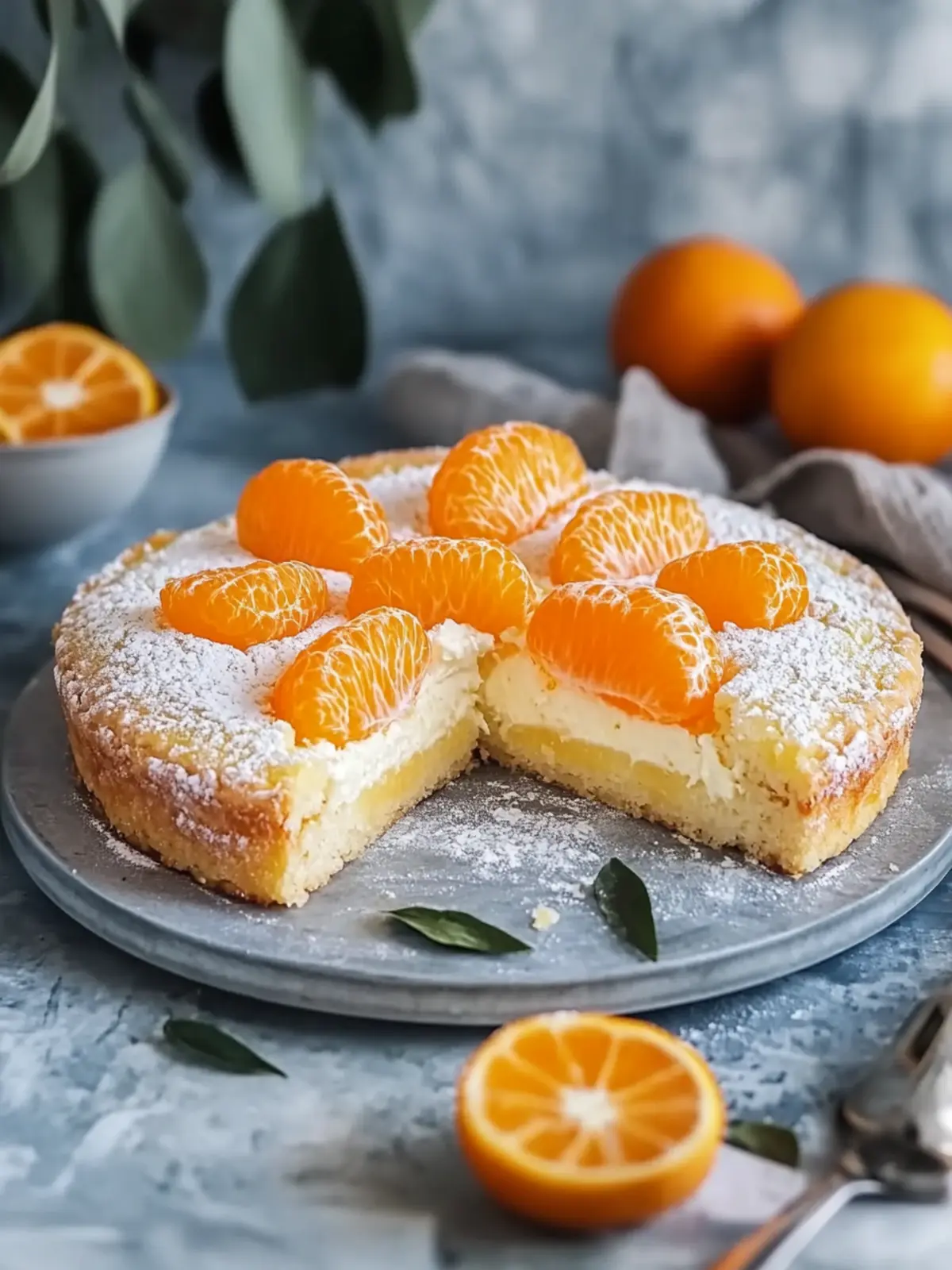Sauerrahmkuchen mit Mandarinen aus der Blechform – Fruchtiger Genuss 3 Sauerrahmkuchen mit Mandarinen aus der Blechform