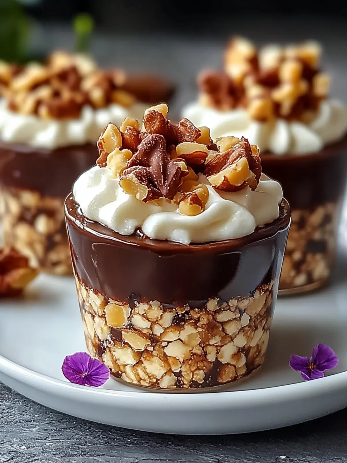 Schokoladen-Erdnussbutter-Reis-Krispie-Becher in 10 Minuten 5 Schokoladen-Erdnussbutter-Reis-Krispie-Becher