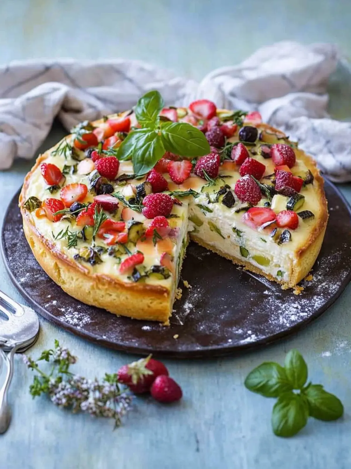 Herzhafter Kuchen mit Gemüse: Gesund und köstlich genießen 3 Herzhafter Kuchen mit Gemüse