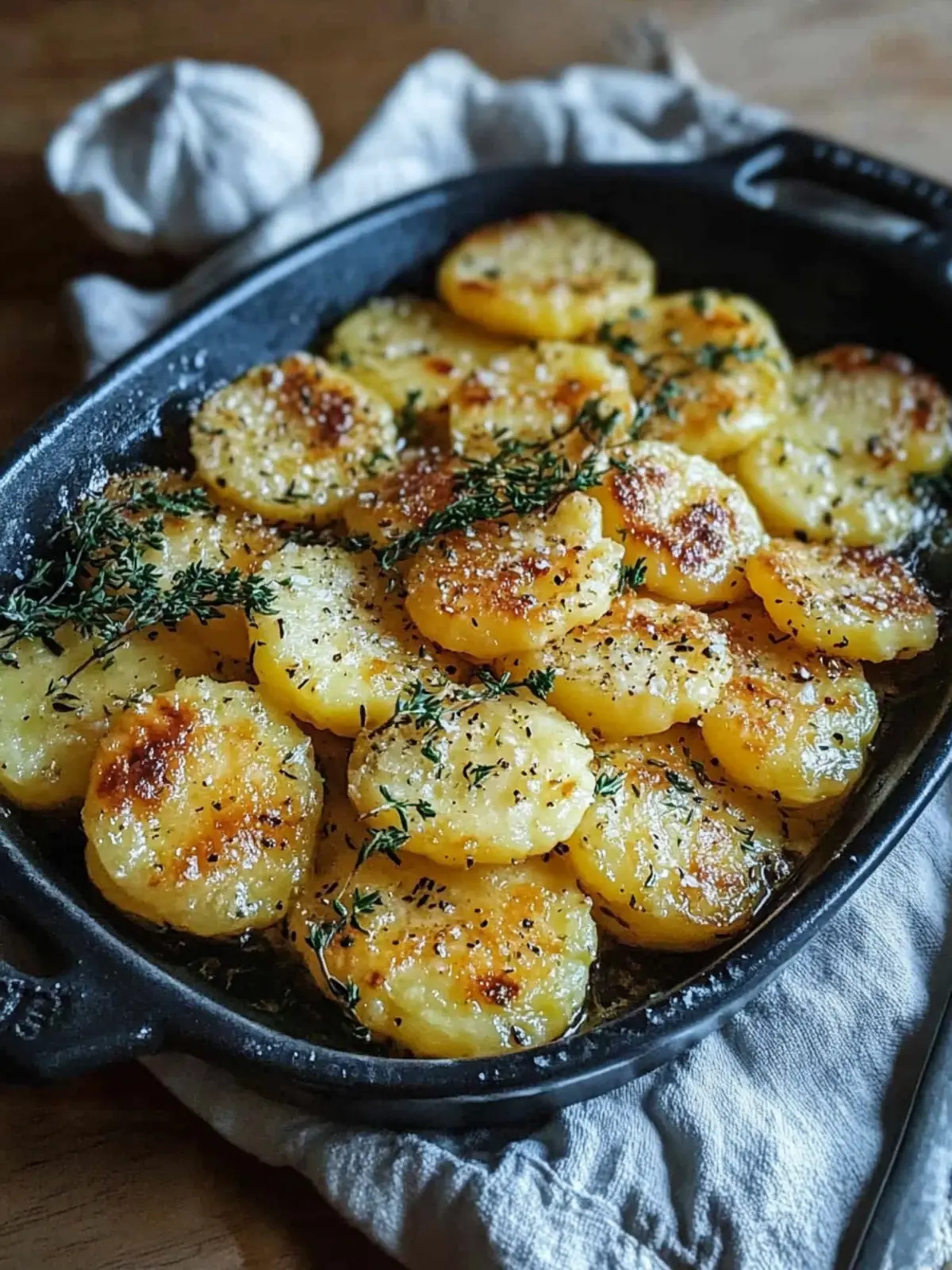 Crispy Kartoffelmedaillons mit Knoblauch für jeden Anlass 4 Kartoffelmedaillons mit Knoblauch