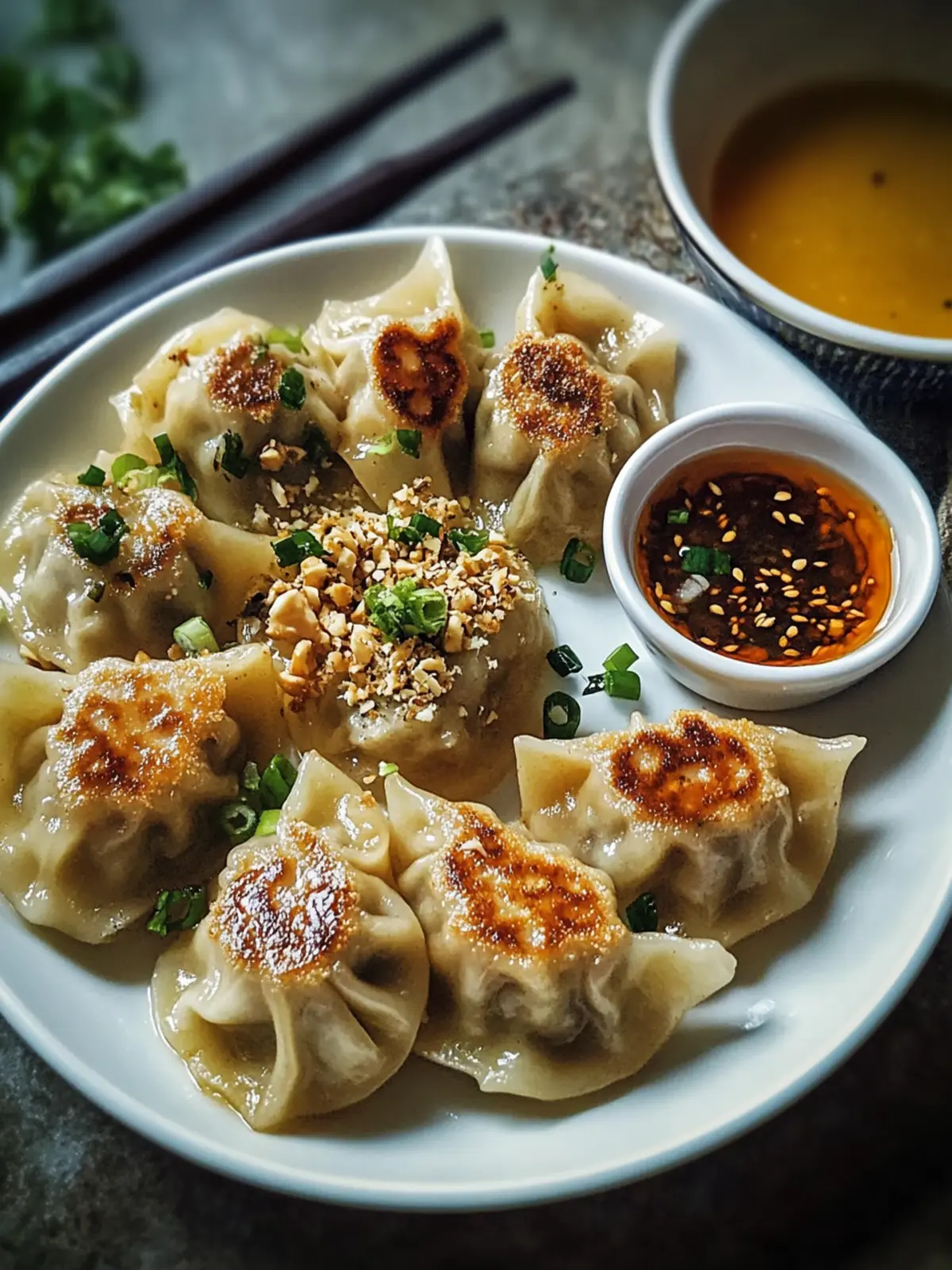 Teigtaschen mit Erdnusssauce: Knuspriger Genuss für Zuhause 4 Teigtaschen mit Erdnusssauce