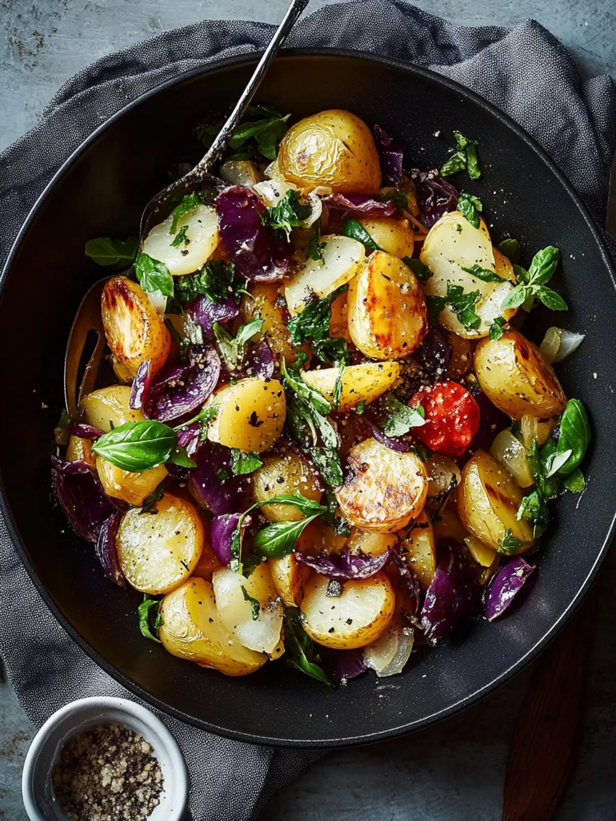 Krosse Kartoffel- und Kohlpfanne: Ein Genuss für Vegetarier 2 Krosse Kartoffel- und Kohlpfanne